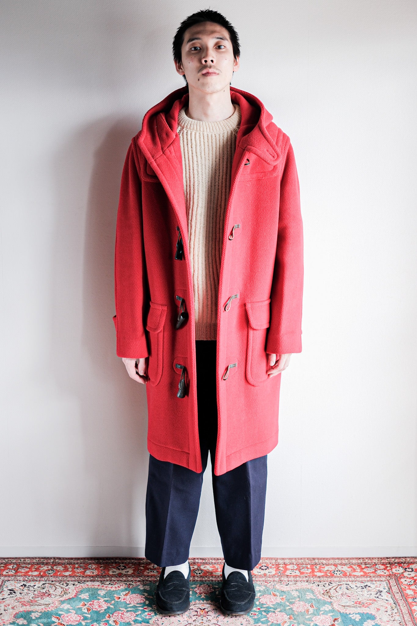 90's】OLD ENGLAND PARIS Wool Duffle Coat 