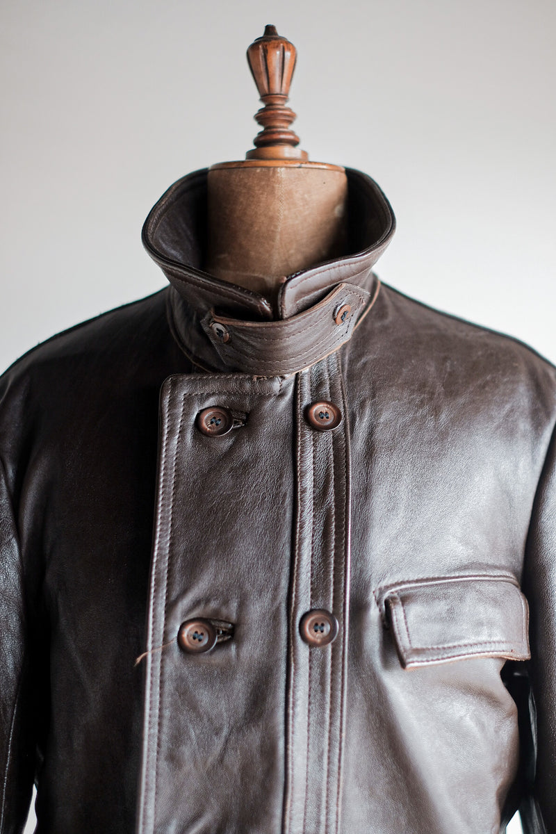 60's】French Vintage Le Corbusier Leather Work Jacket – VIEUX ET