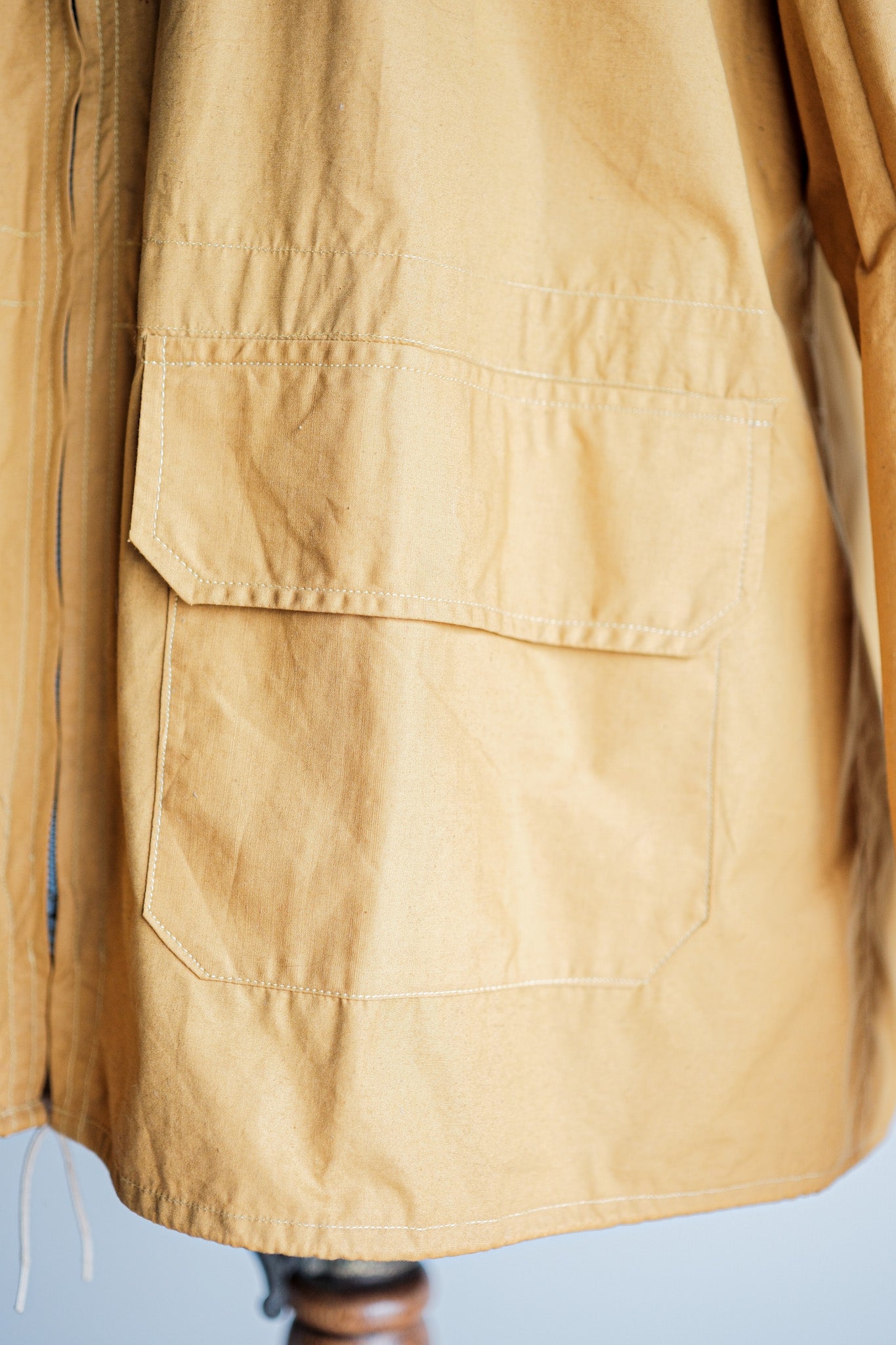 ［~40's］French Vintage Yellow Cotton Jacket "Dead Stock"