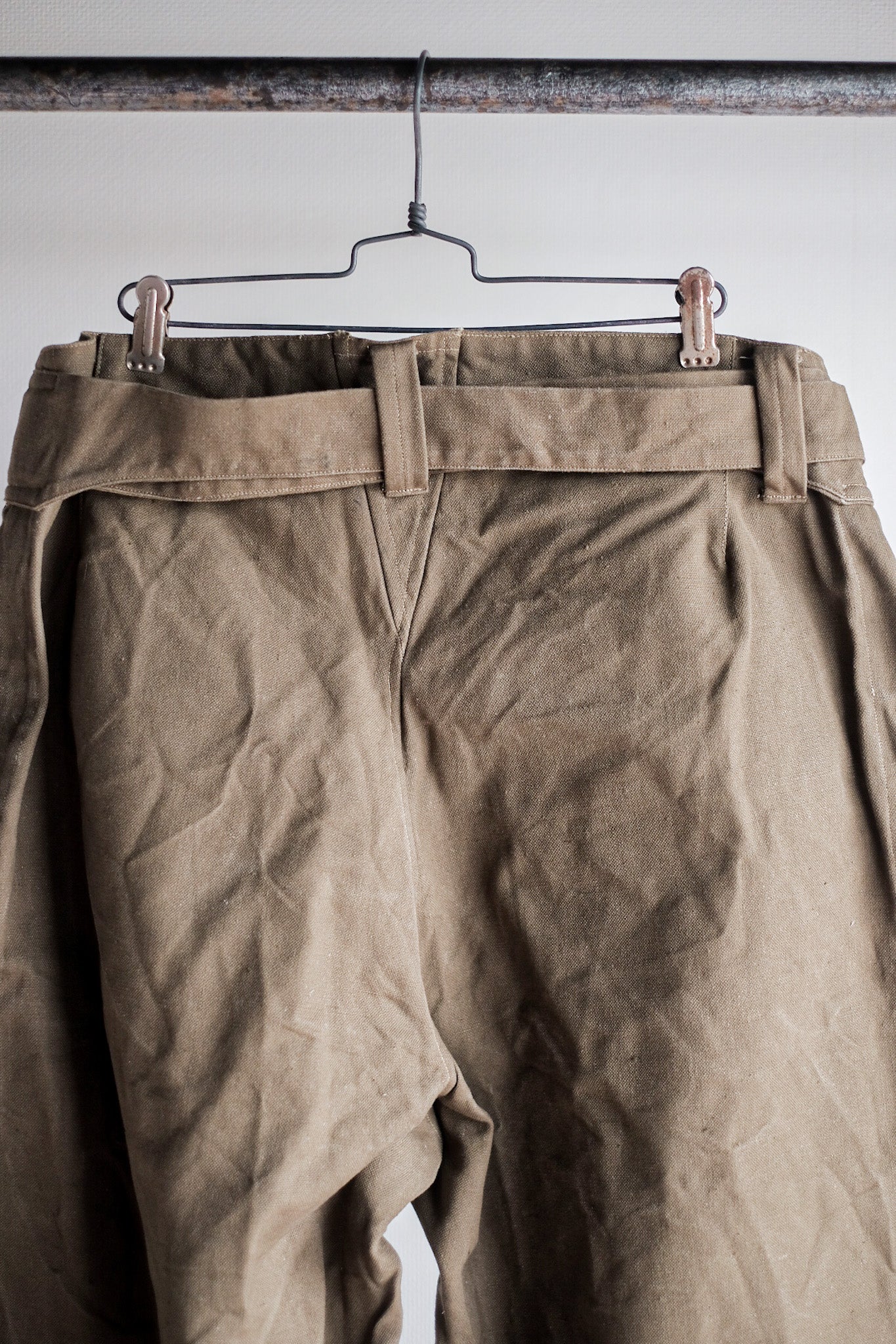 ［~30's］French Army M35 Motorcycle Pants "Cotton Linen Type" "Dead Stock"