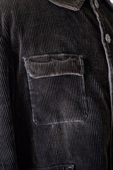 【~30's】French Vintage Dark Brown Corduroy Gamekeeper Hunting Jacket