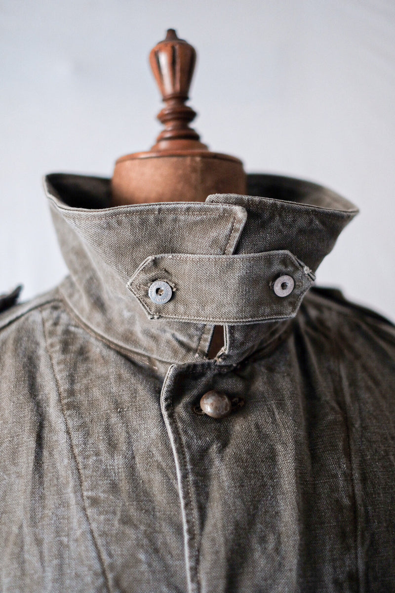 [~ 50's] กองทัพฝรั่งเศส M35 เสื้อมอเตอร์ไซค์ "ผ้าลินินฝ้าย"