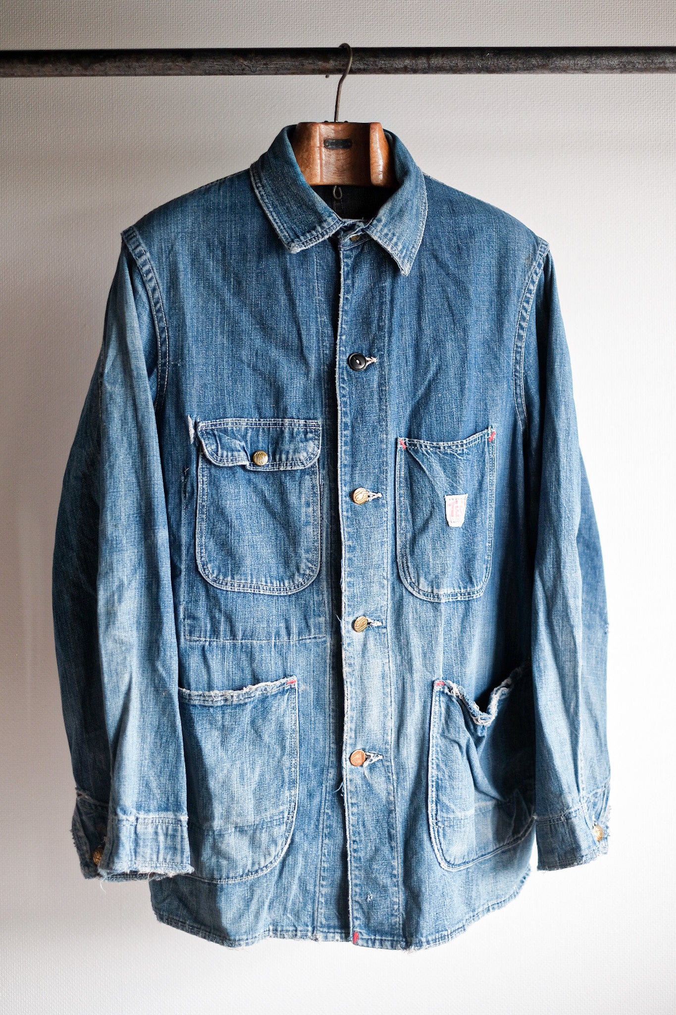 40's】American Vintage Denim Coverall 