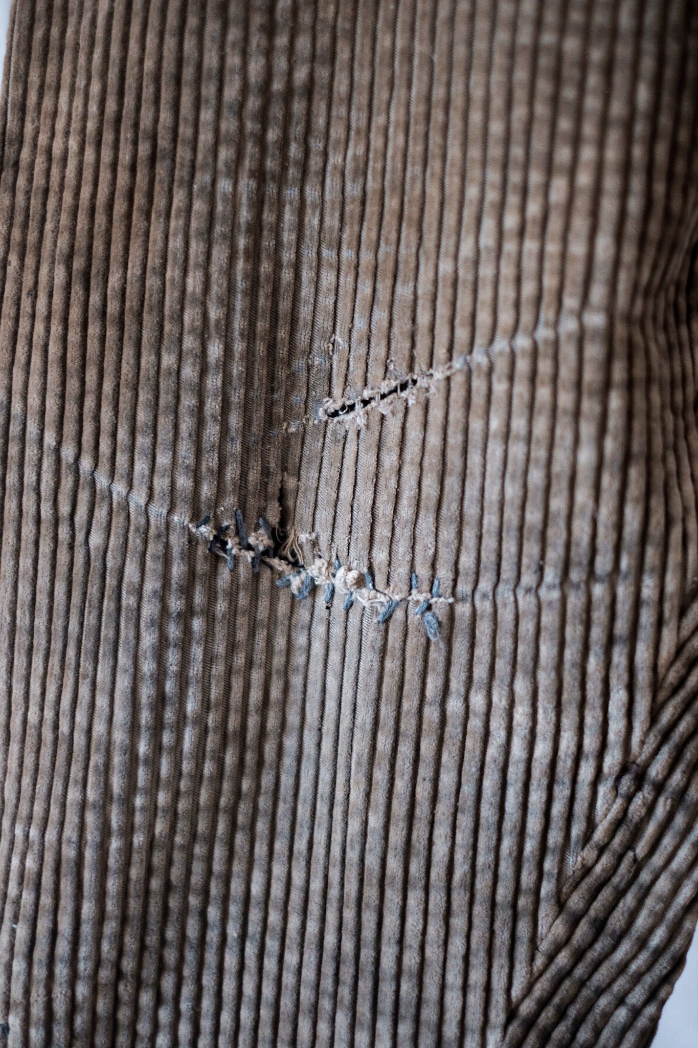 [~ 30's] French Vintage Brown Corduroy Work Pants "Adolphe Lafont"