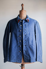 [~ 30's] แจ็คเก็ต French Vintage Indigo Metis Fireman
