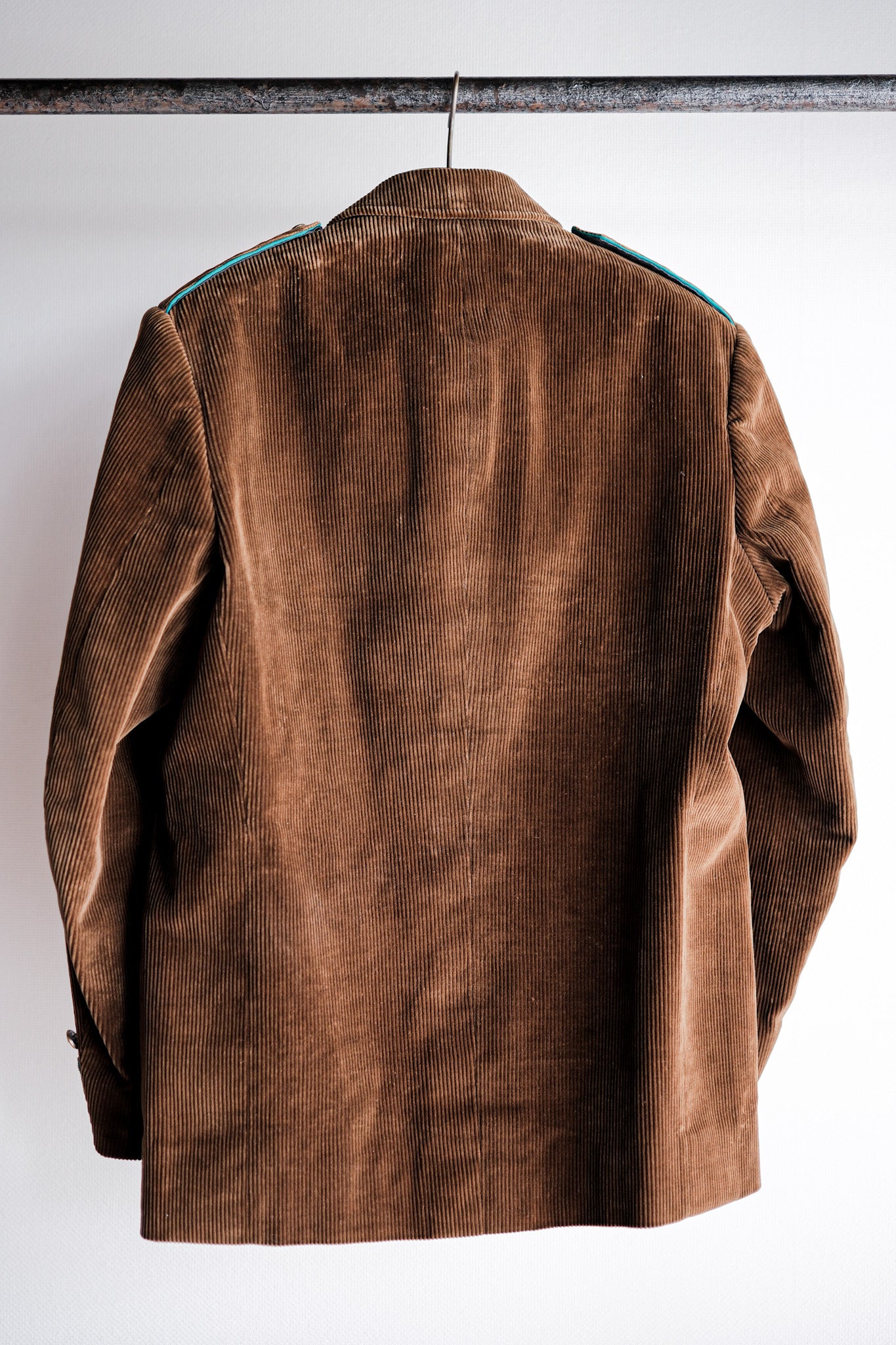 ［~30’s］Italian Army Double Breasted Brown Corduroy Jacket “Dead Stock”