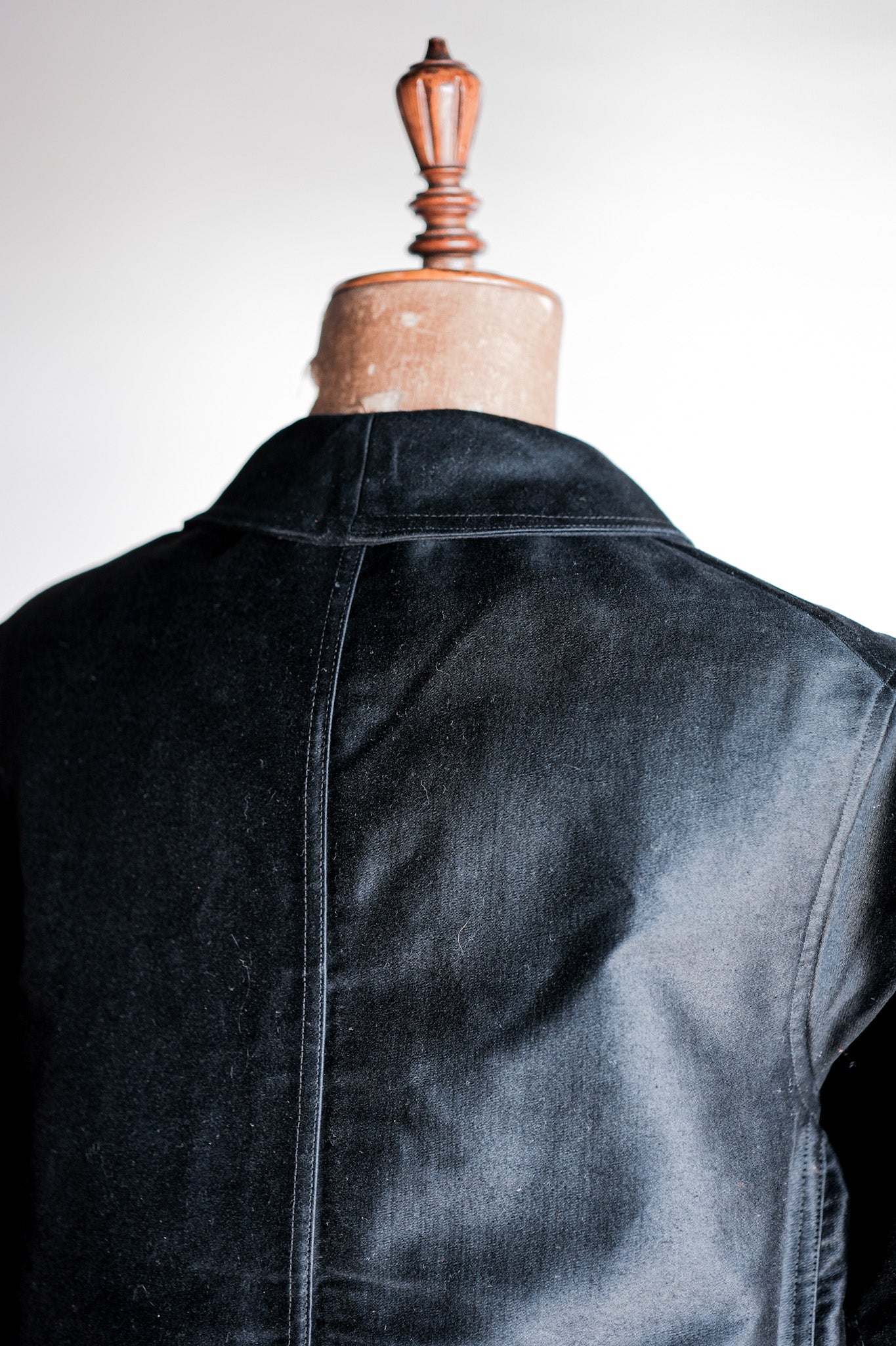 ［~50's］French Vintage Black Moleskin Work Jacket "Dead Stock"