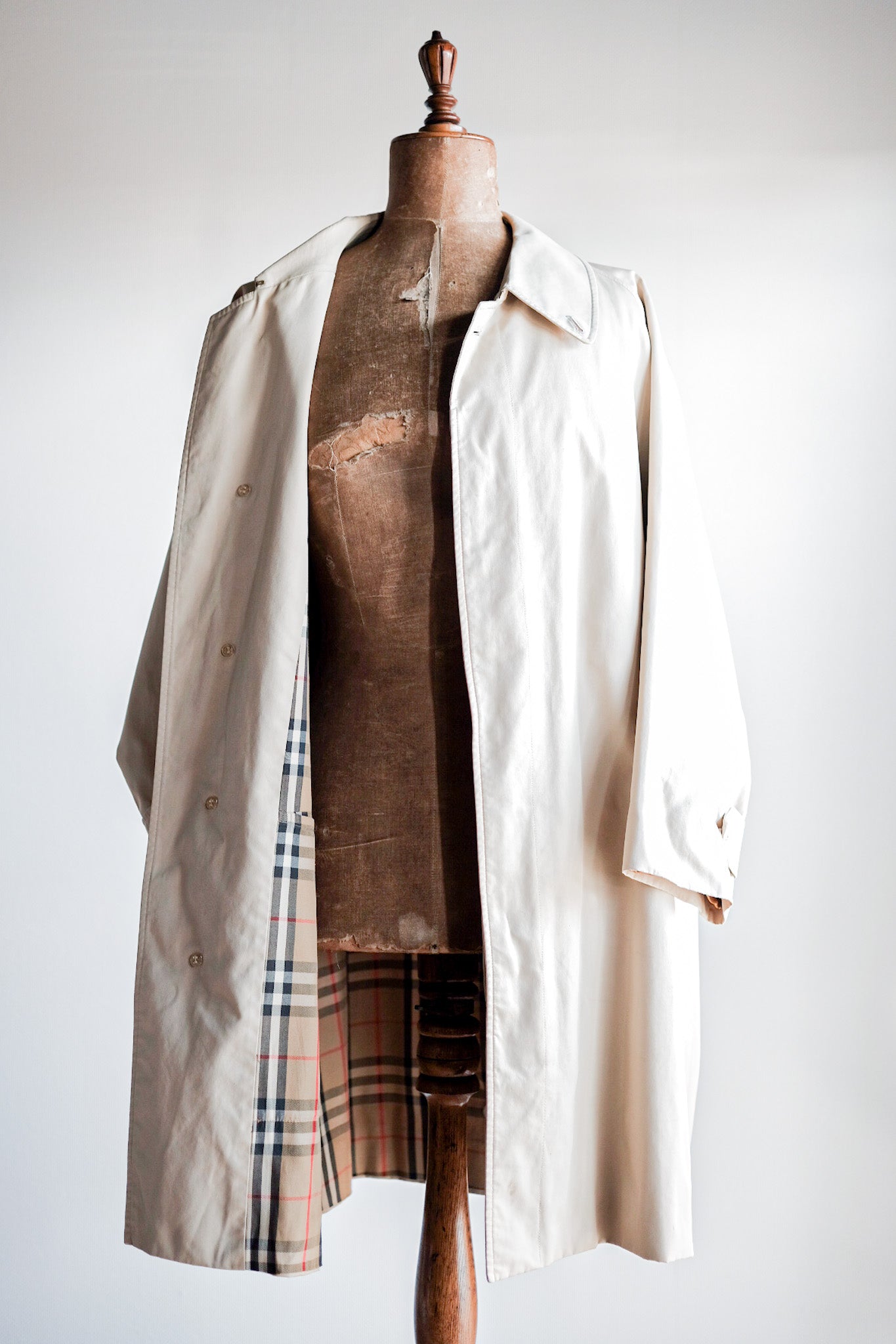 ［~70's］Vintage Burberry's Single Raglan Balmacaan Coat C100 Size.52REG