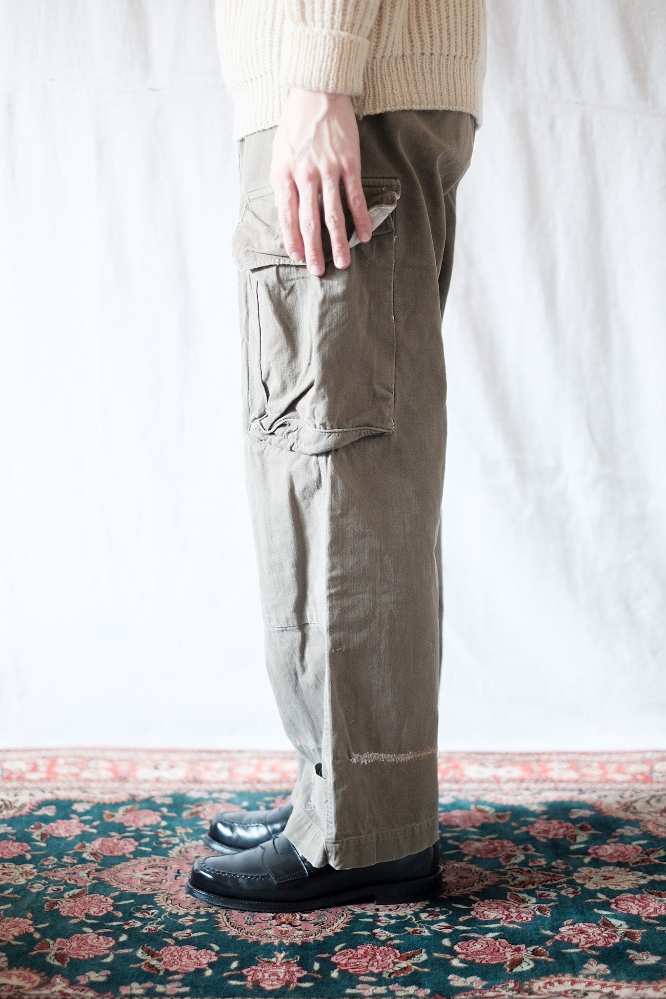 【~60's】French Army M47 Field Trousers Size.21