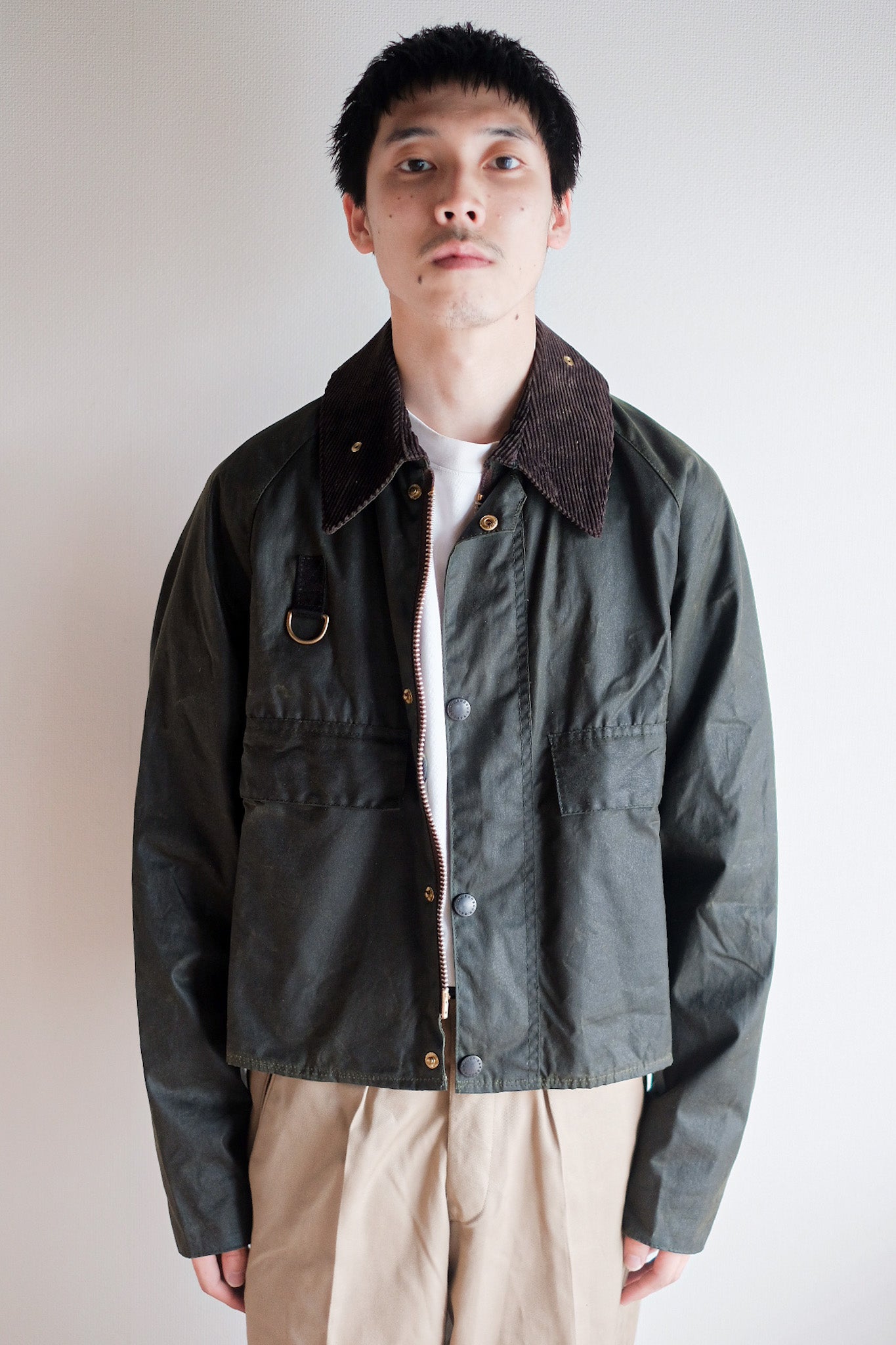 【~90's】Vintage Barbour "SPEY" 3 Crest Size.MEDIUM "Dead Stock"
