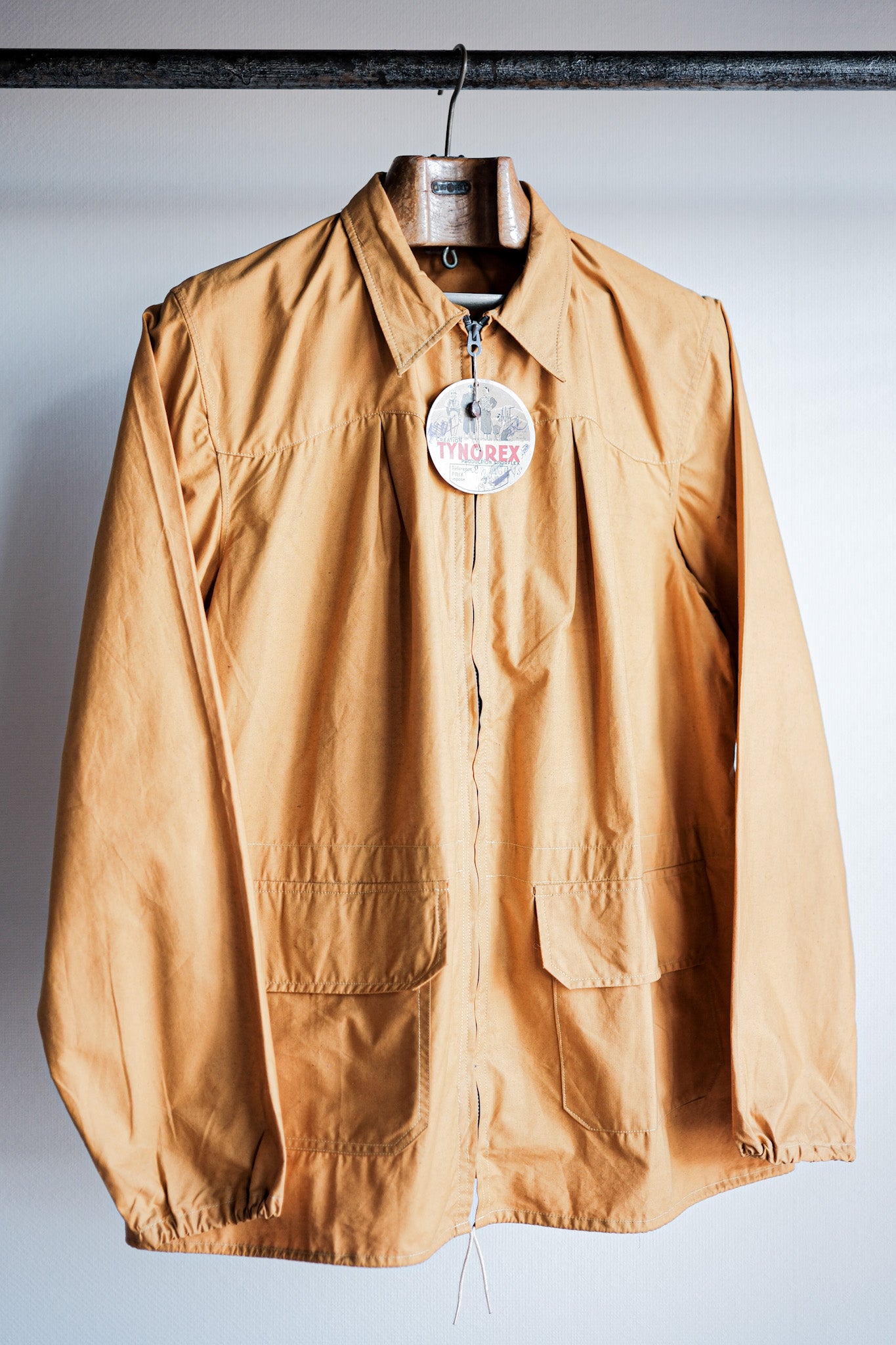 ［~40's］French Vintage Yellow Cotton Jacket "Dead Stock"