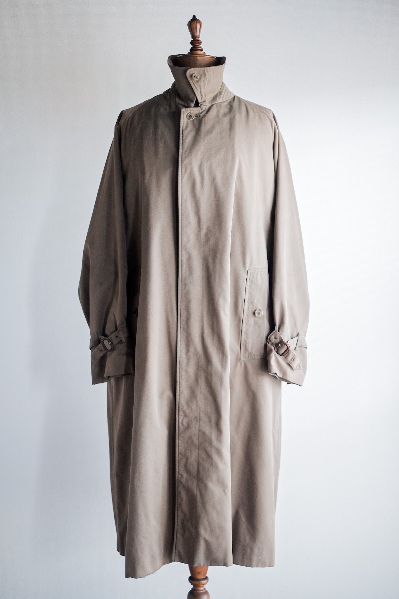 [〜70年代] Vintage Burberry的單身Raglan騎手大衣，帶有襯裡“ Jens Sorensen＆Co.。