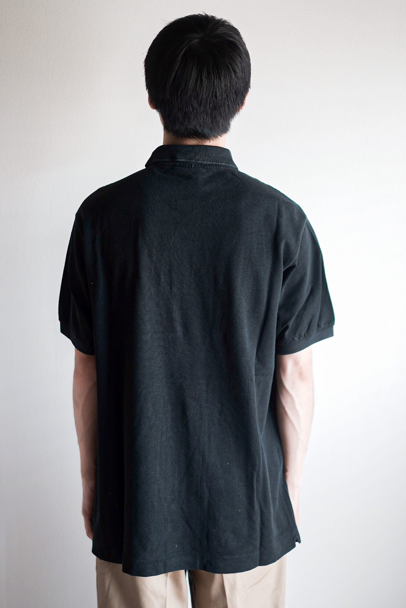 ［~80's］CHEMISE LACOSTE S/S Polo Shirt Size.5 "Black"