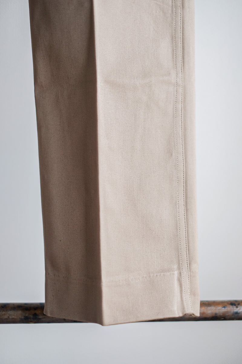 [~ 60's] กองทัพฝรั่งเศส M52 เสื้อกางเกงขนาดของ Chino ขนาด 80m "Dead Stock"