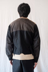 【~30's】French Vintage Brown Corduroy Gilet Jacket