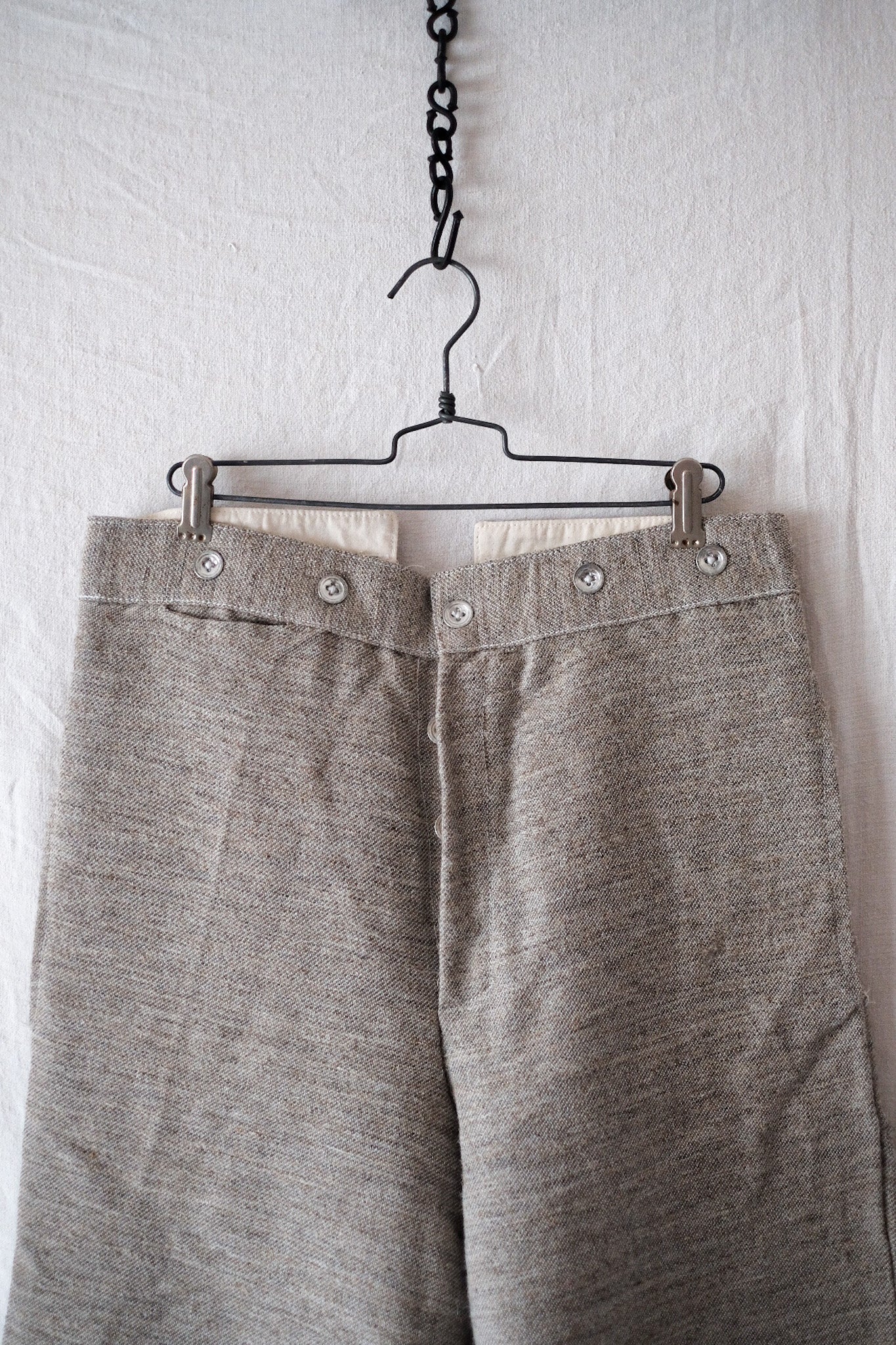 [~ 20's] French Army WWI Cotton Wool Pants