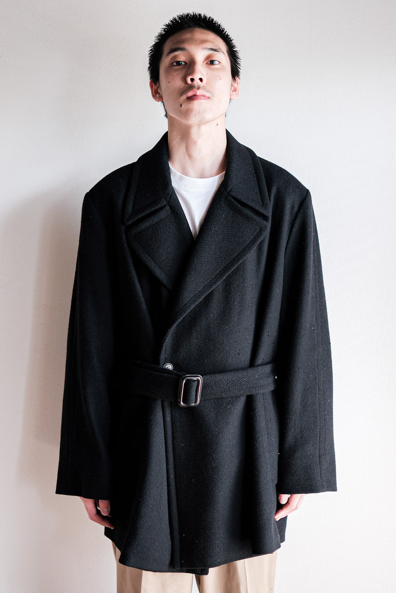 [~ 00's] Hermès Paris Cashmere Mix Wool Belted Coat โดย Martin Margiela