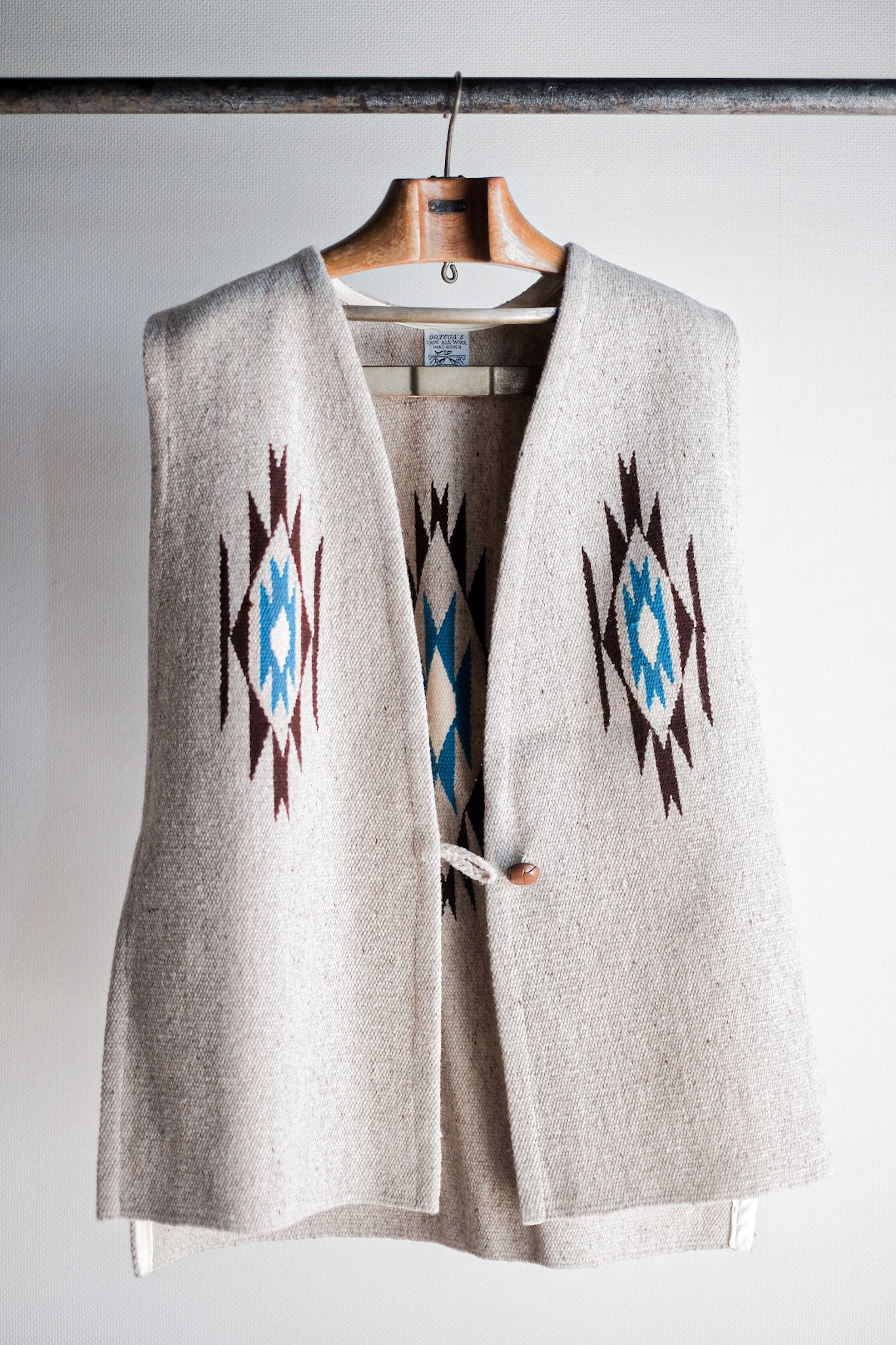 【~40's】Vintage Ortega's Chimayo Wool Vest