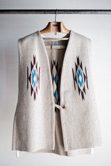 [~ 40's] เสื้อกั๊กผ้าขนสัตว์ Chimayo ของ Ortega Vintage