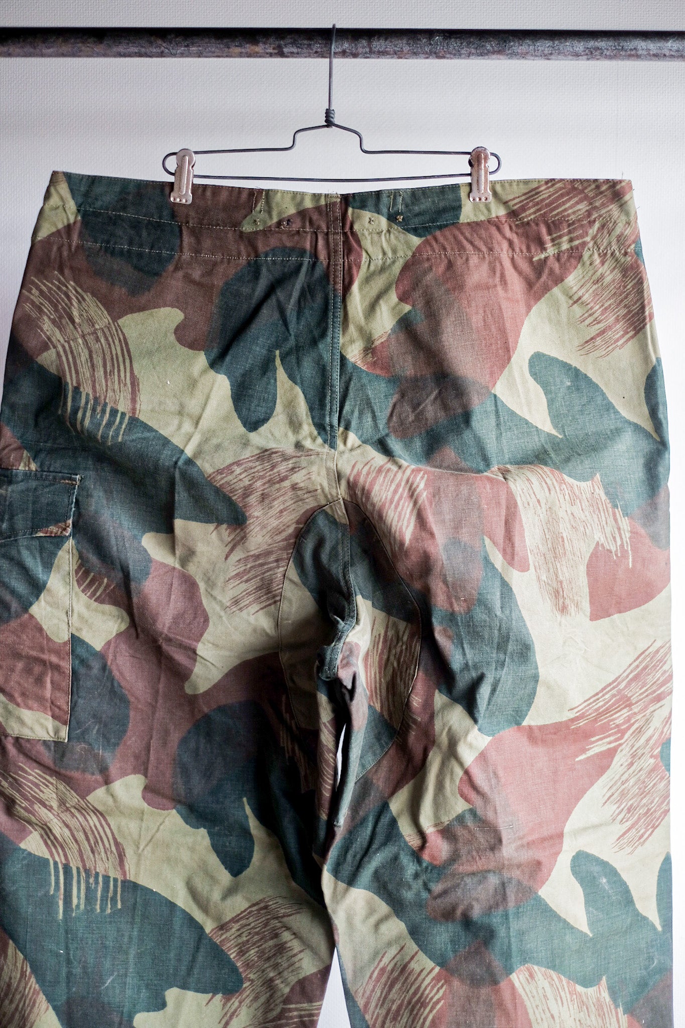 【~50's】Belgium Army Brushstroke Camo Airborne Pant Size.6