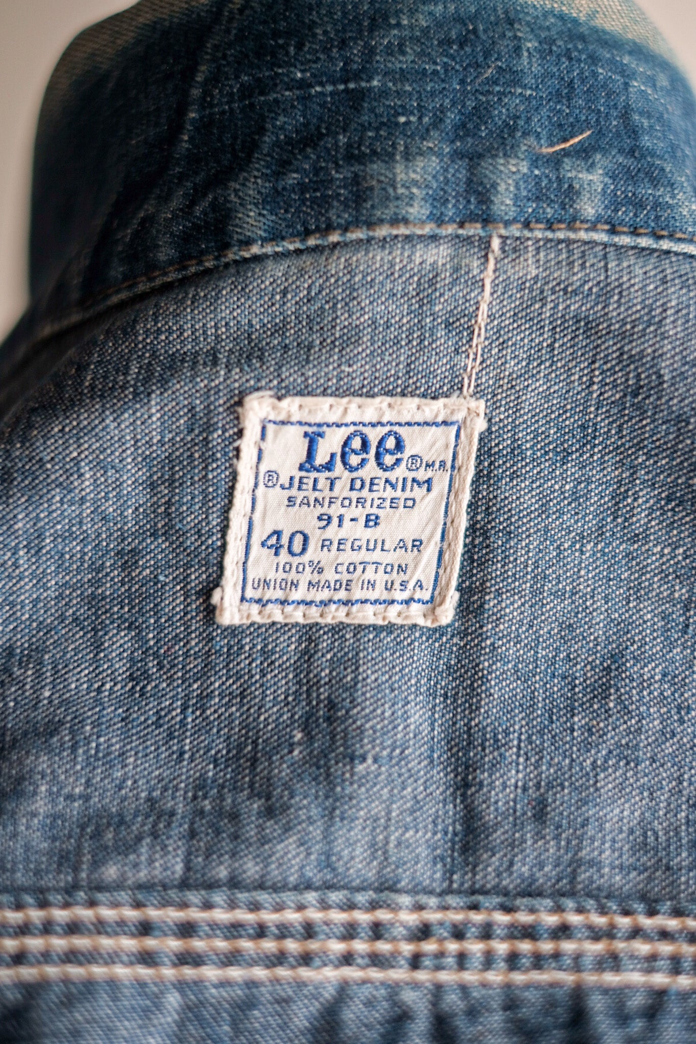 60's】Vintage LEE 91-B Denim Jacket Size.40R