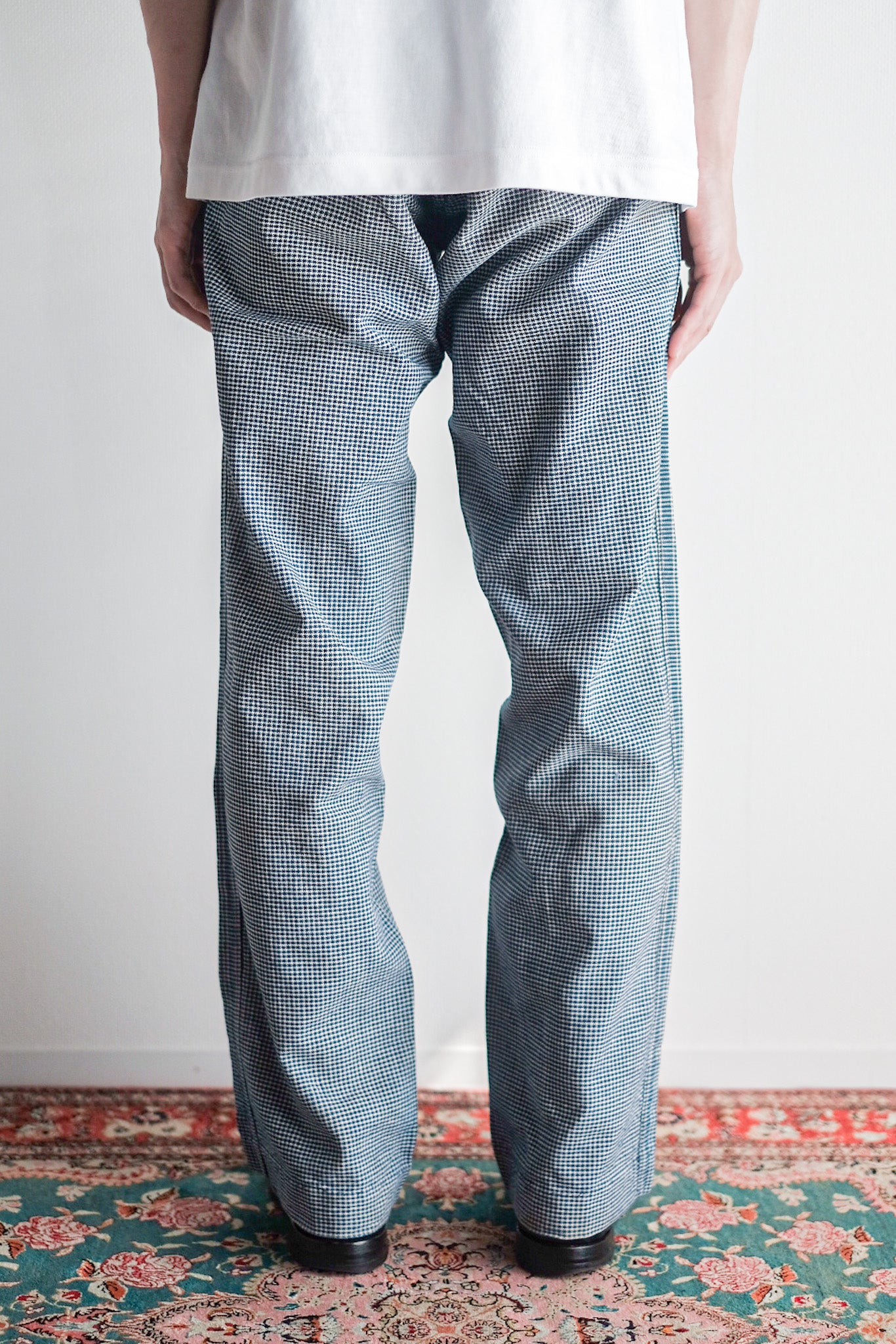 [~ 30's] French Vintage Pin Check Work Pants