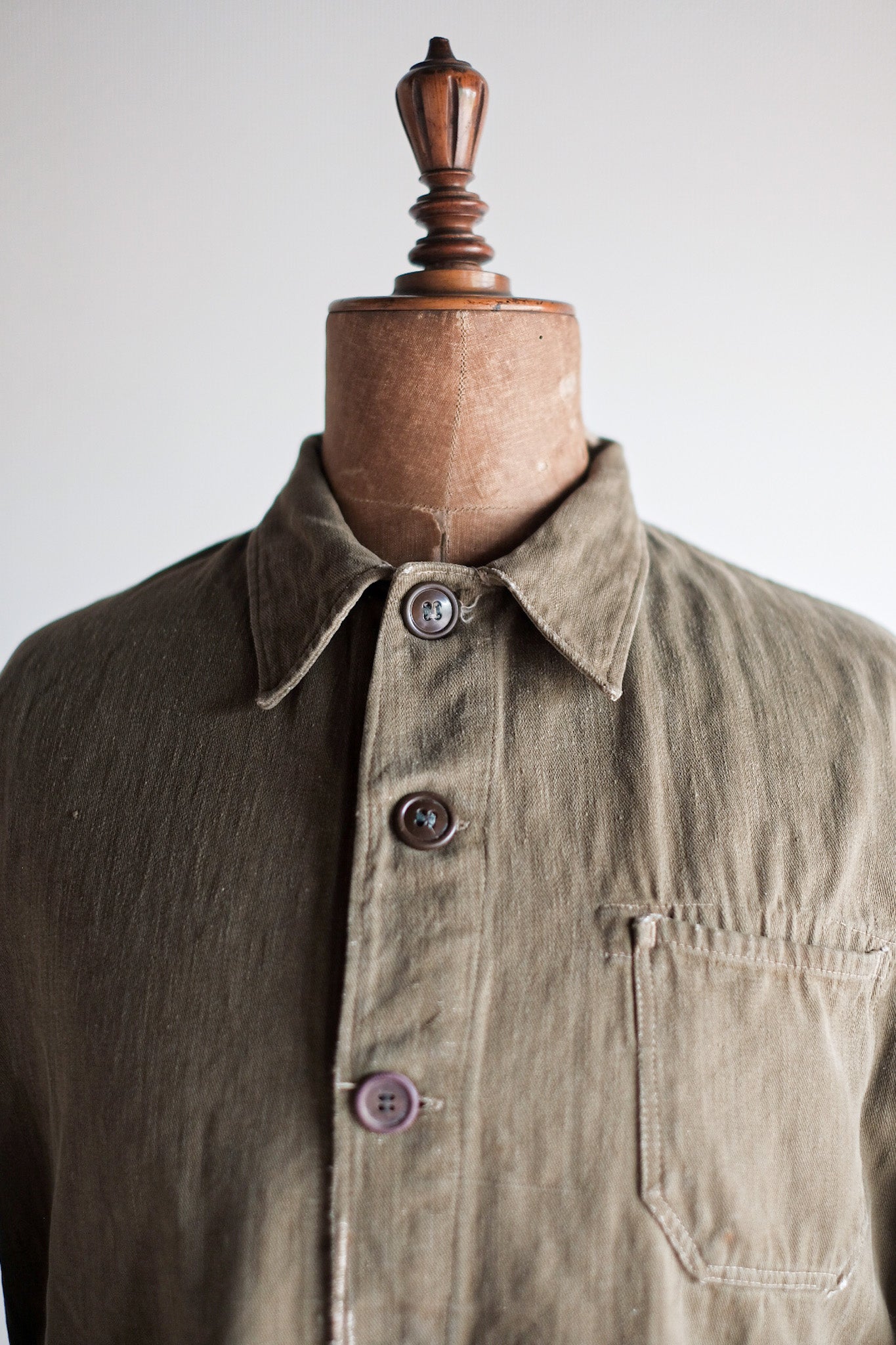 [〜30年代]德國復古綠色棉花工作夾克
