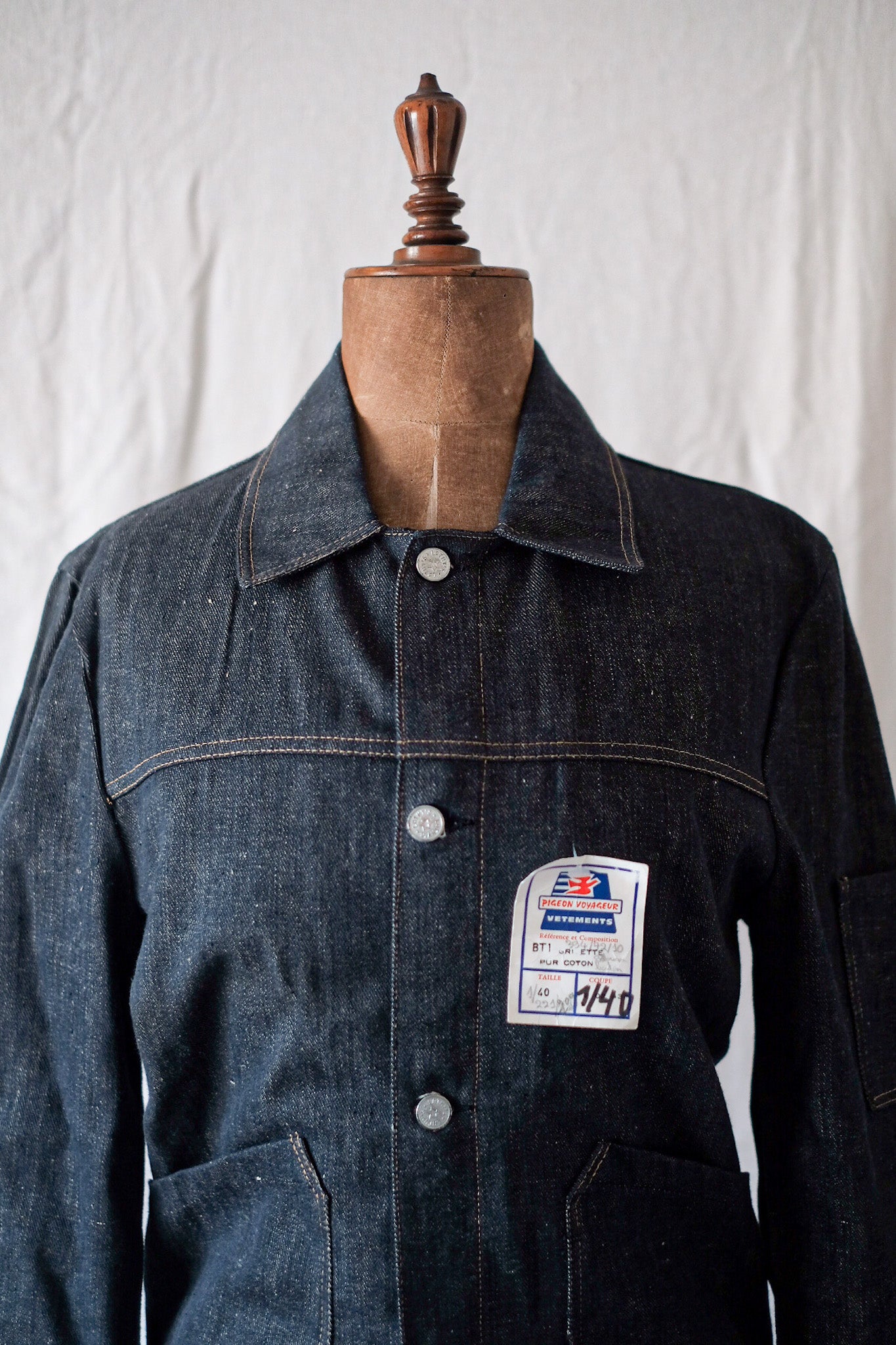 【~60's】French Vintage Denim Work Jacket "Dead Stock"
