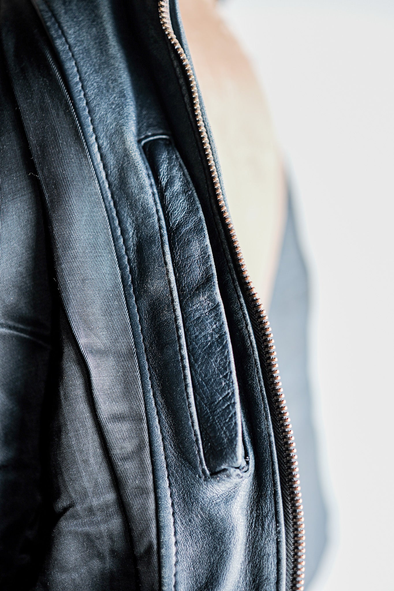 【~70's】French Air Force Pilot Leather Jacket