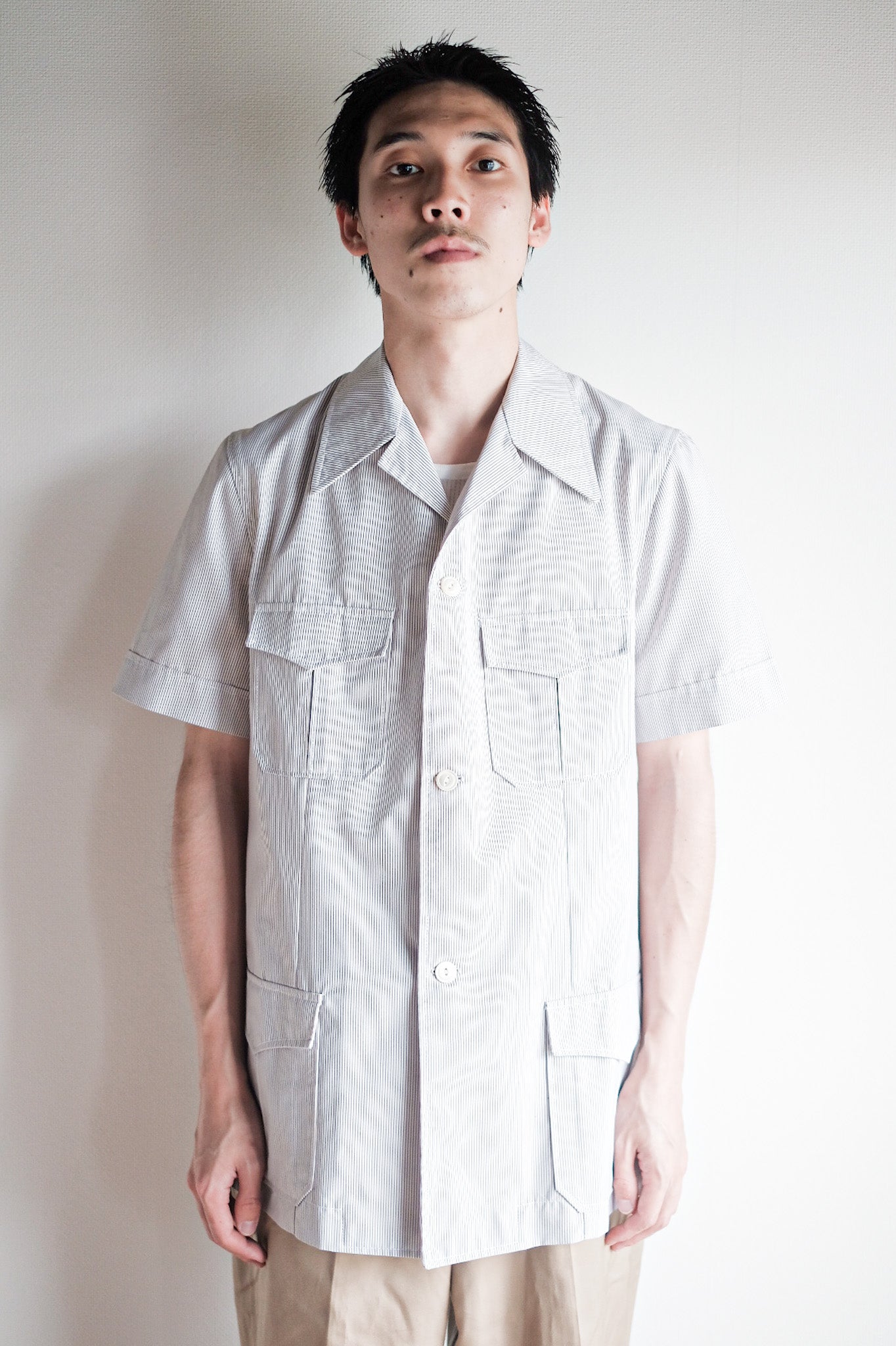 ［~60's］French Vintage S/S Cotton Shirt