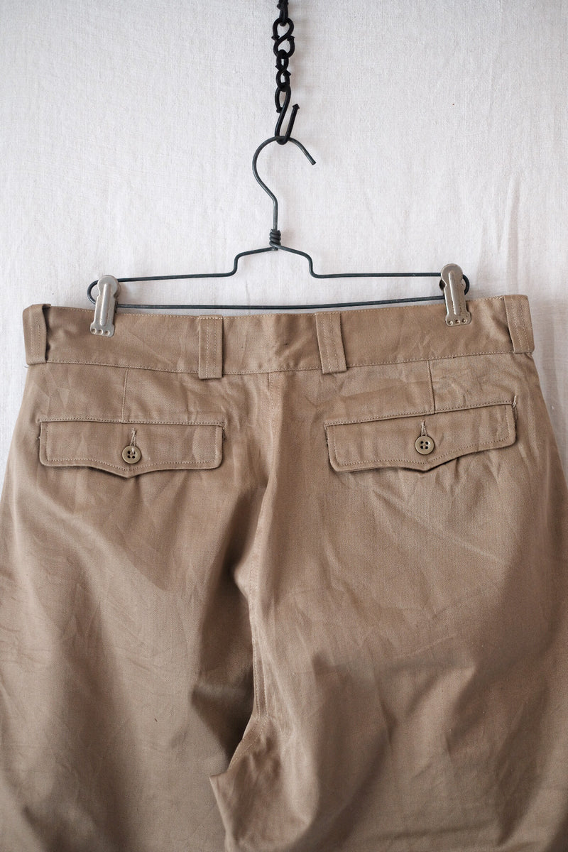 60's] French Army M52 CHINO TROUSERS SIZE.80L 