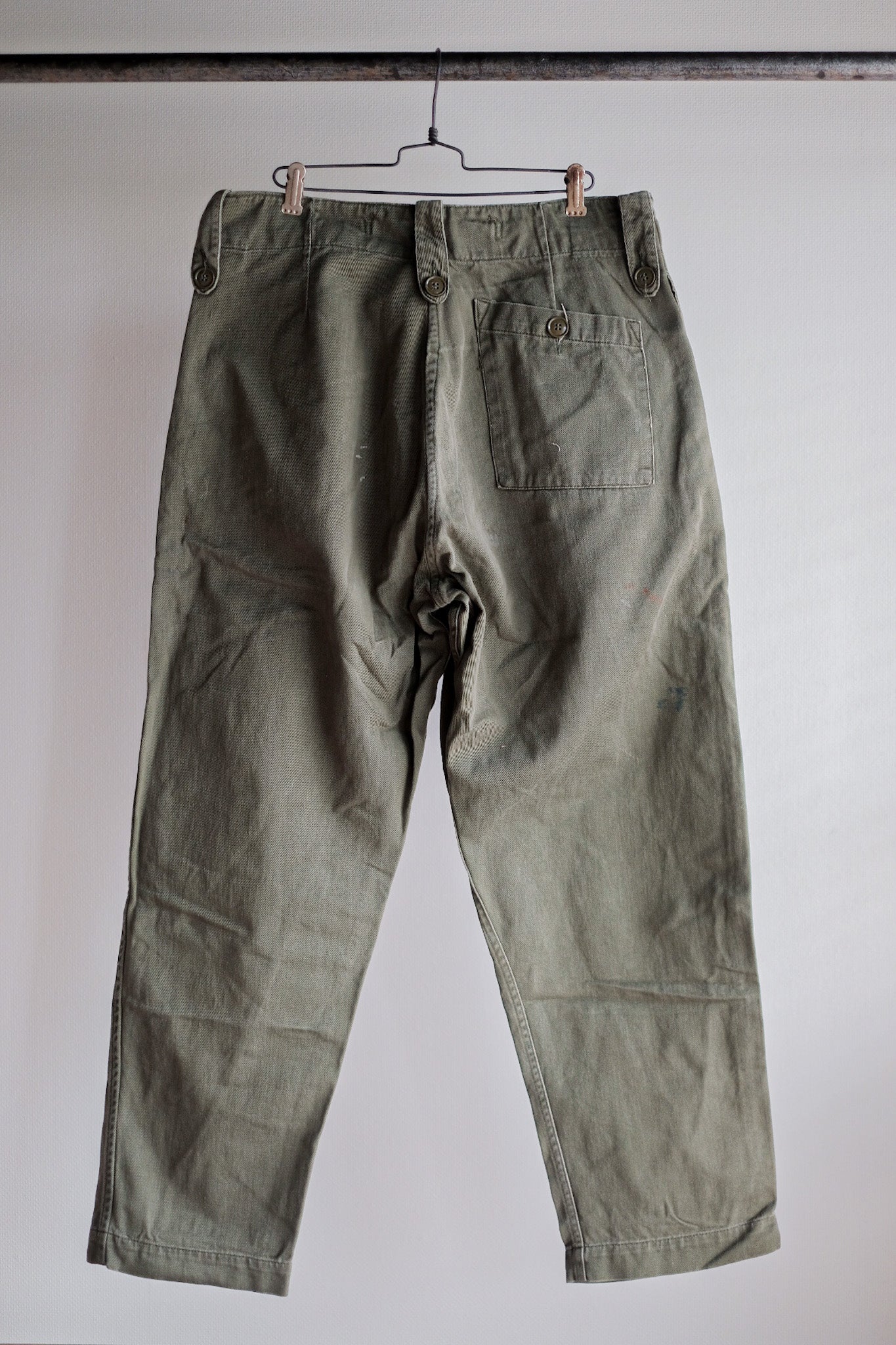 【~60's】British Army Green Drill Trousers