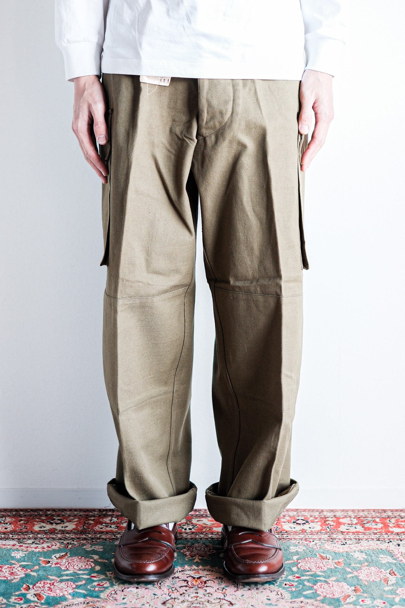 ［~50's］French Army M47 Field Trousers Size.25 "Dead Stock"