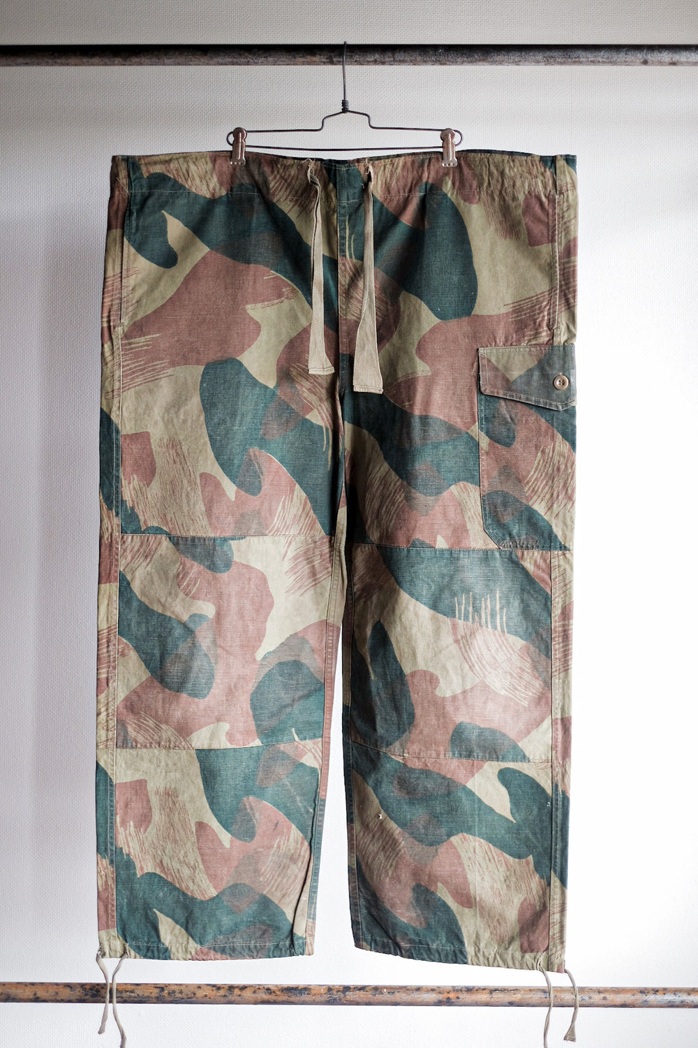 【~50's】Belgium Army Brushstroke Camo Airborne Pant Size.7