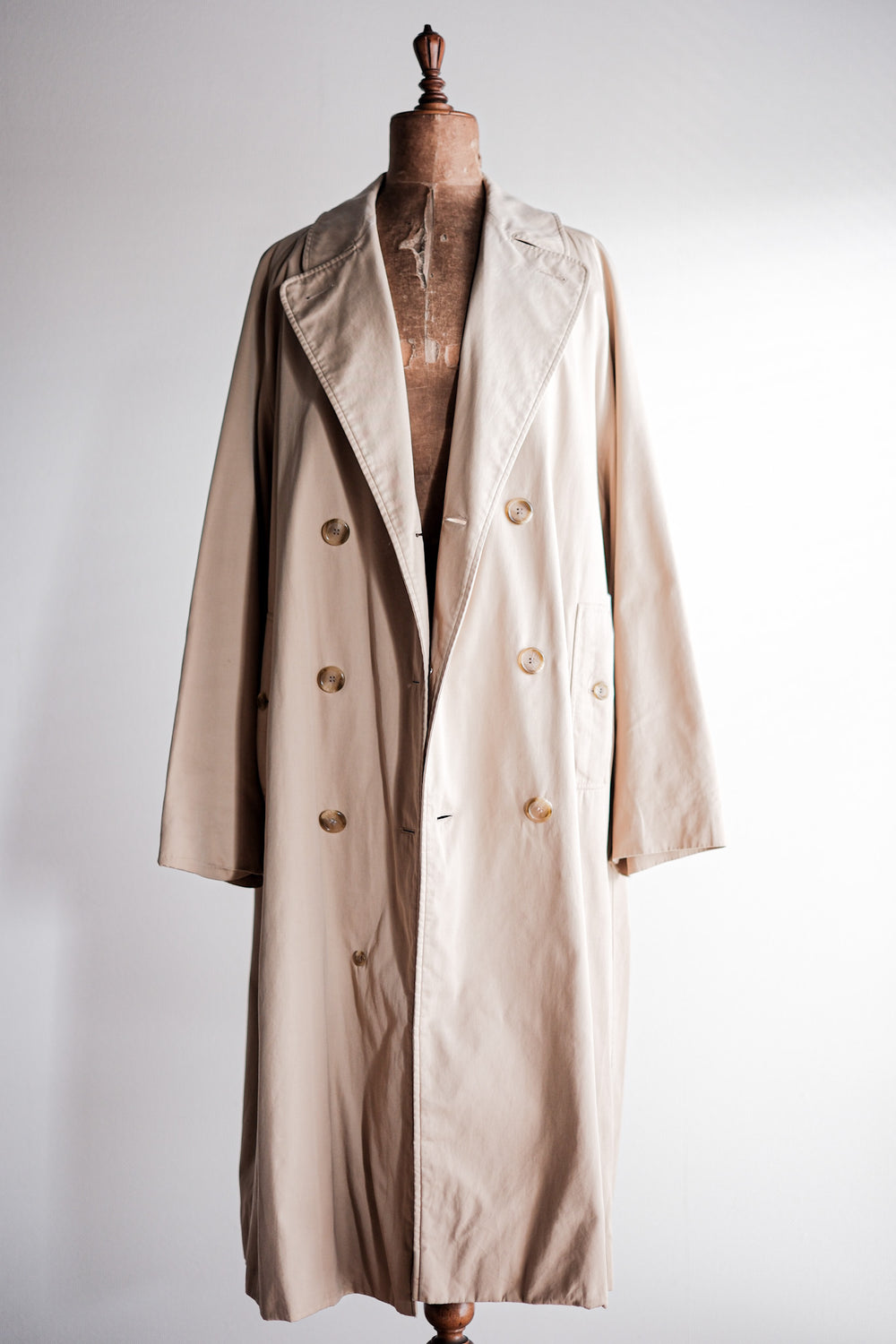 ［~70's］Vintage Burberry's Single Raglan Double Breasted Coat "LODEN-FREY 別注"