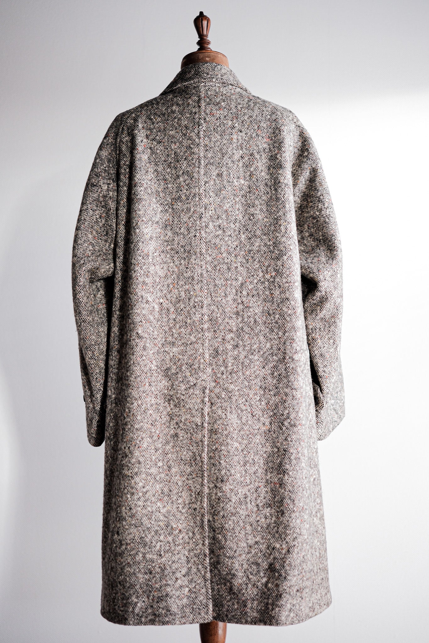 ［~70's］Vintage Burberry's Single Raglan Balmacaan Coat Size.38R "IRISH TWEED" "RAINBOW C 別注"