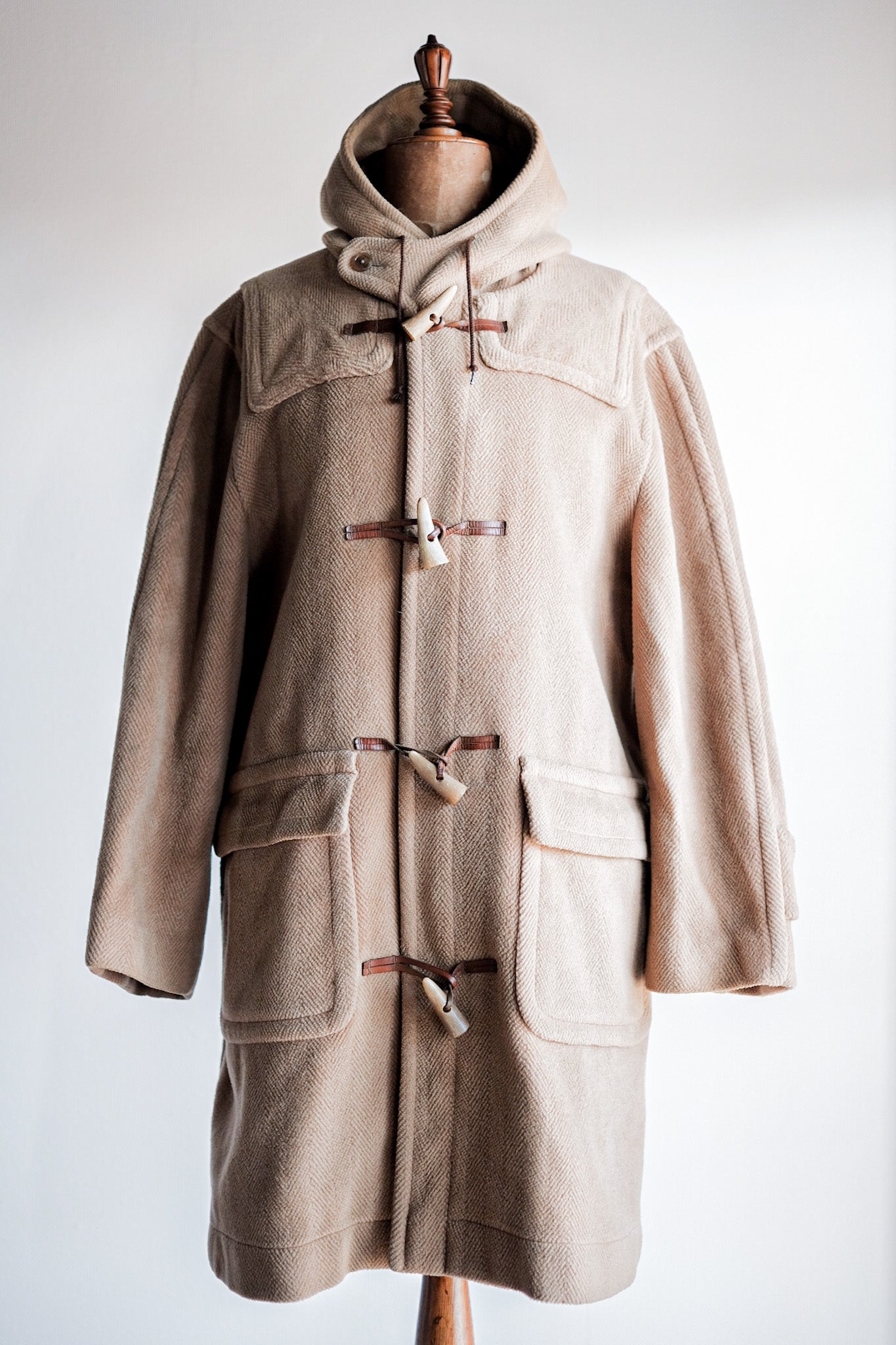 【~80's】Old England Wool Duffle Coat Made by INVERTERE "Moorbrook"