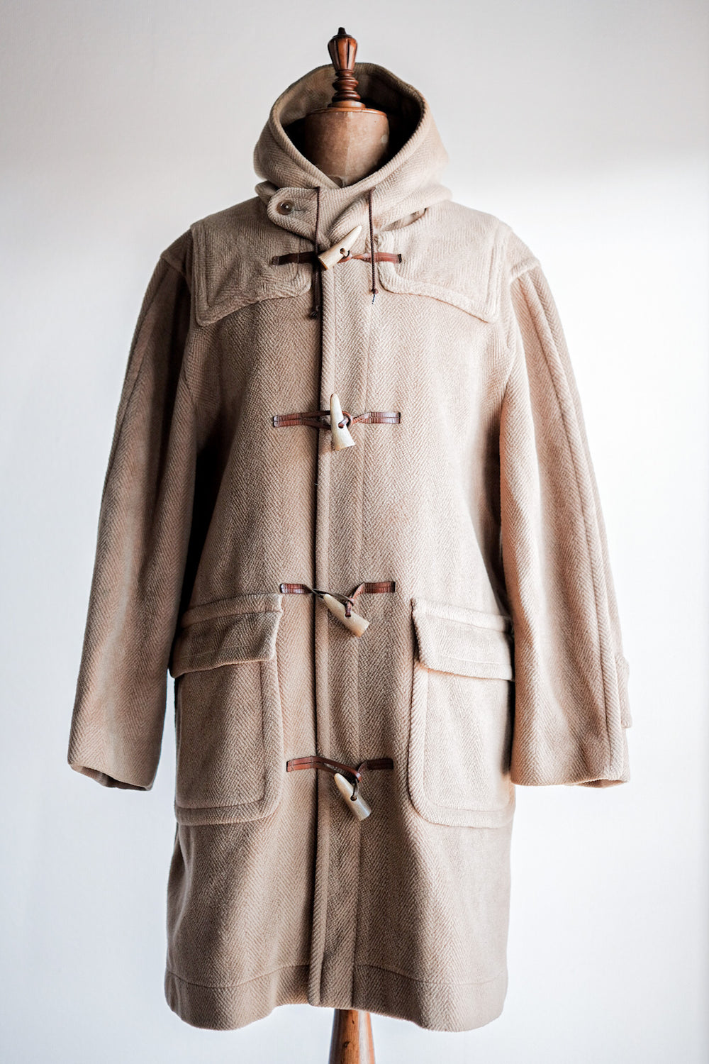 ［~80's］Old England Wool Duffle Coat Made by INVERTERE "Moorbrook"