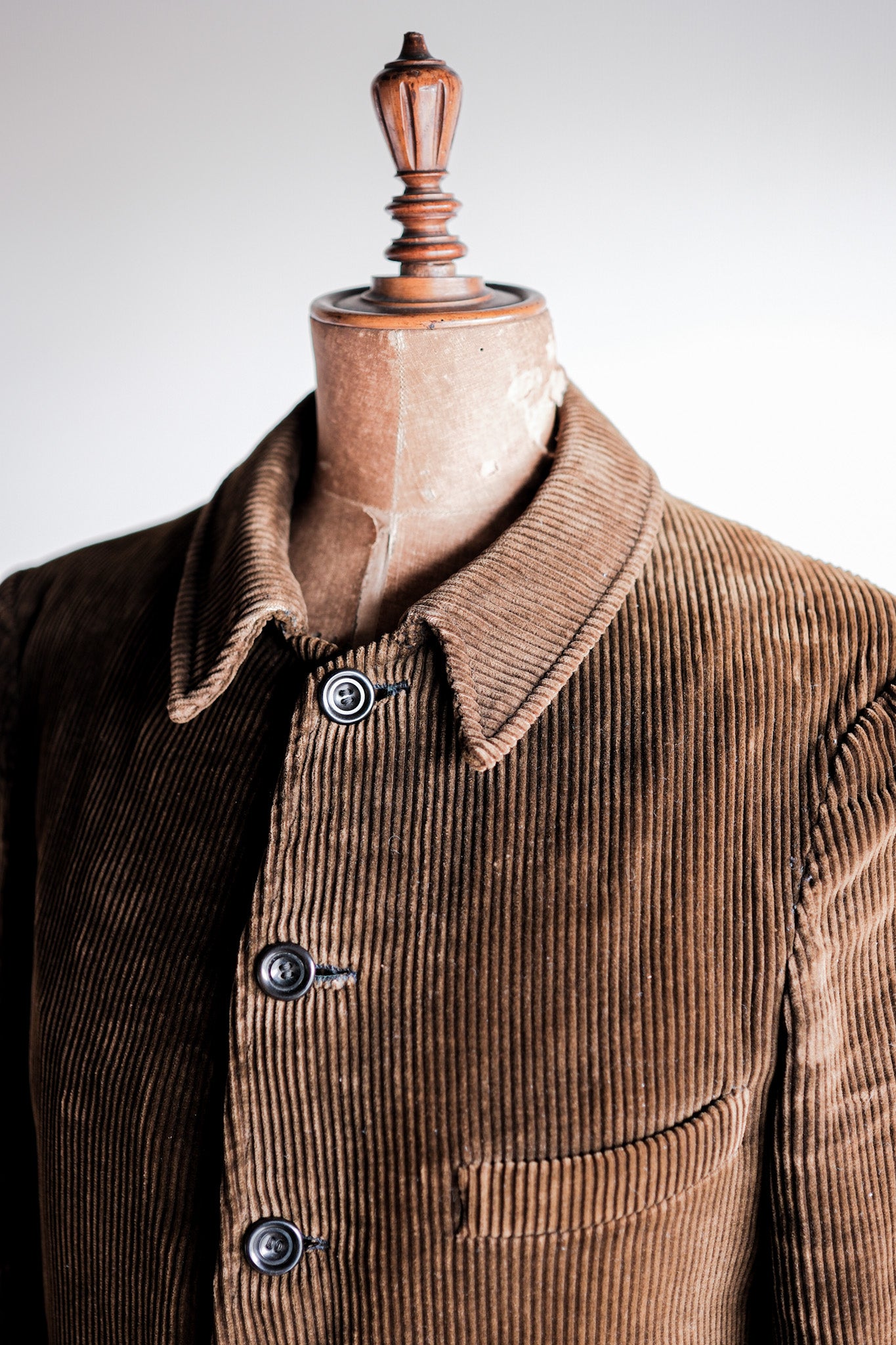 [~ 30's] Veste de travail française brun vintage