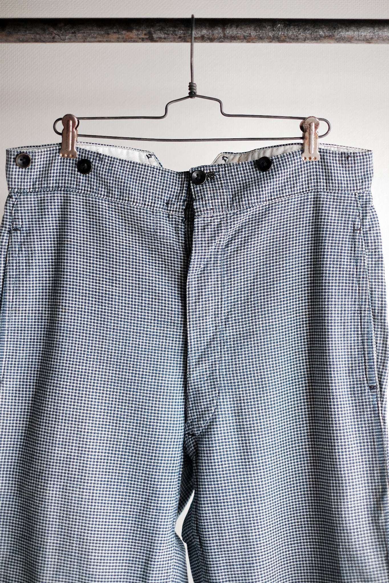 ［~30's］French Vintage Pin Check Work Pants