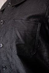 【~40's】French Vintage Black Moleskin Work Jacket