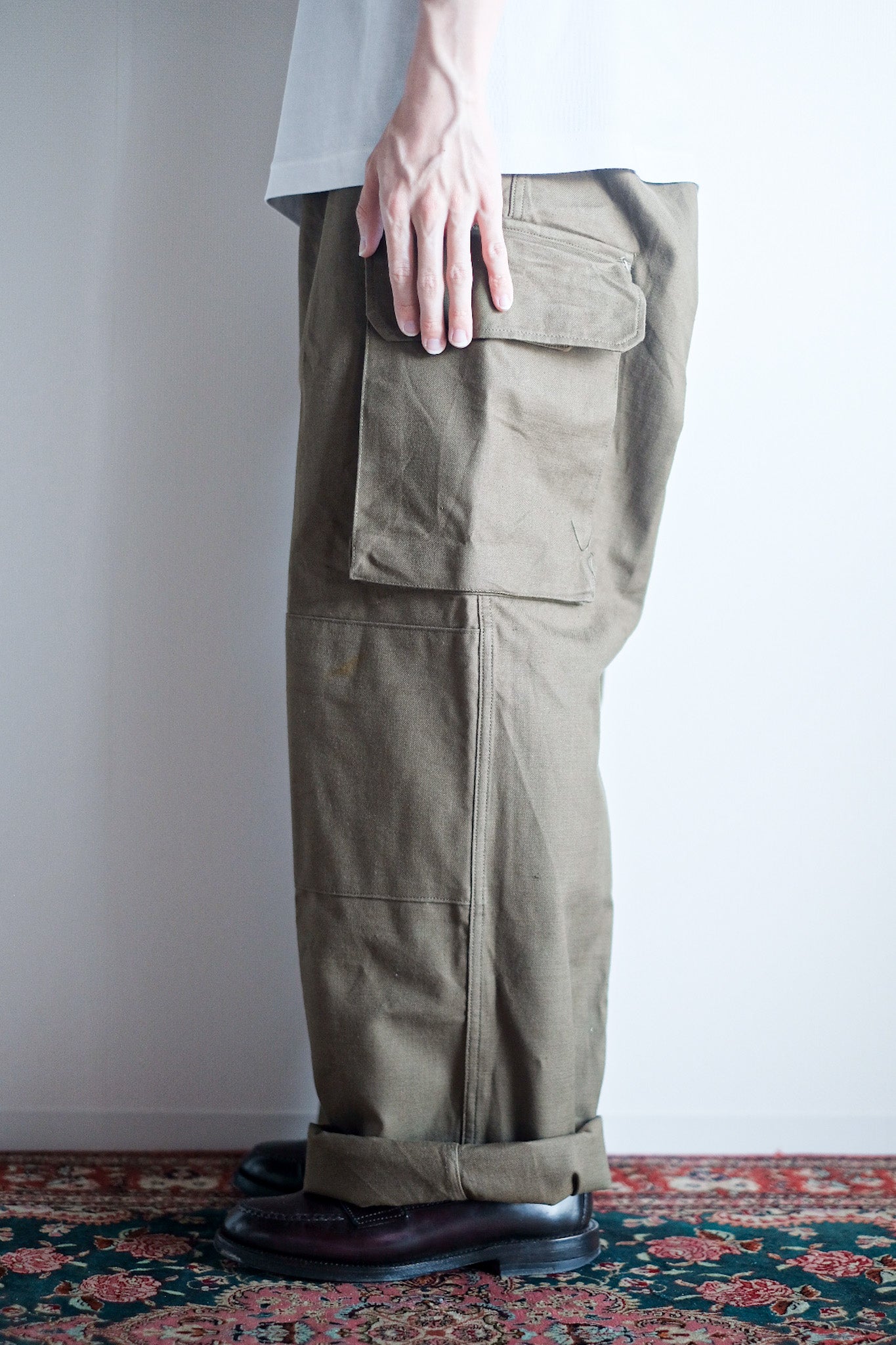 ［~50's］French Army M47 Field Trousers Size.45 "Dead Stock"