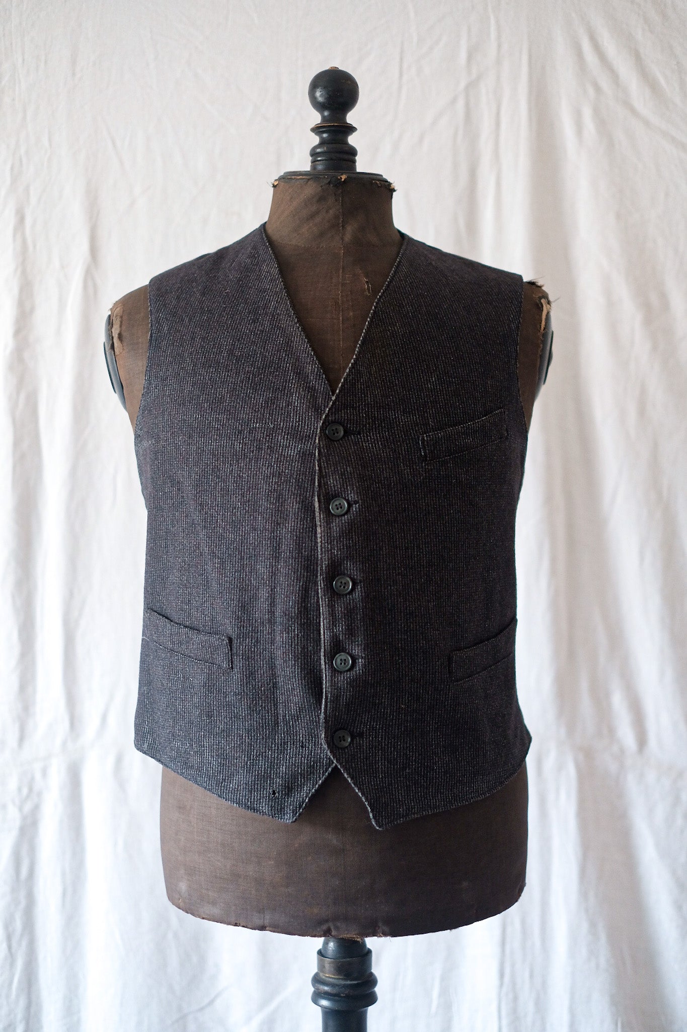 [~ 50's] French Vintage Wool Gilet