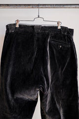 【 ~ 40's 】 French Vintage Dark Brown Corduroy Work Pants