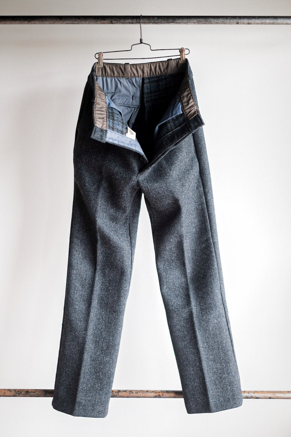 【~50's】French Vintage HBT Wool Work Pants "Pascal Fabric" "Dead Stock"