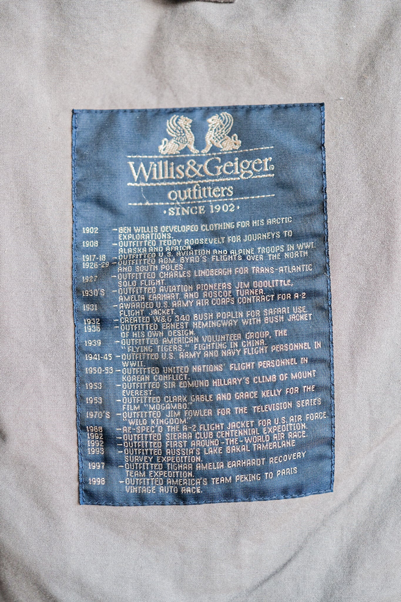 ［~90's］Willis&Geiger Bush Poplin Safari Jacket Size.L-TALL