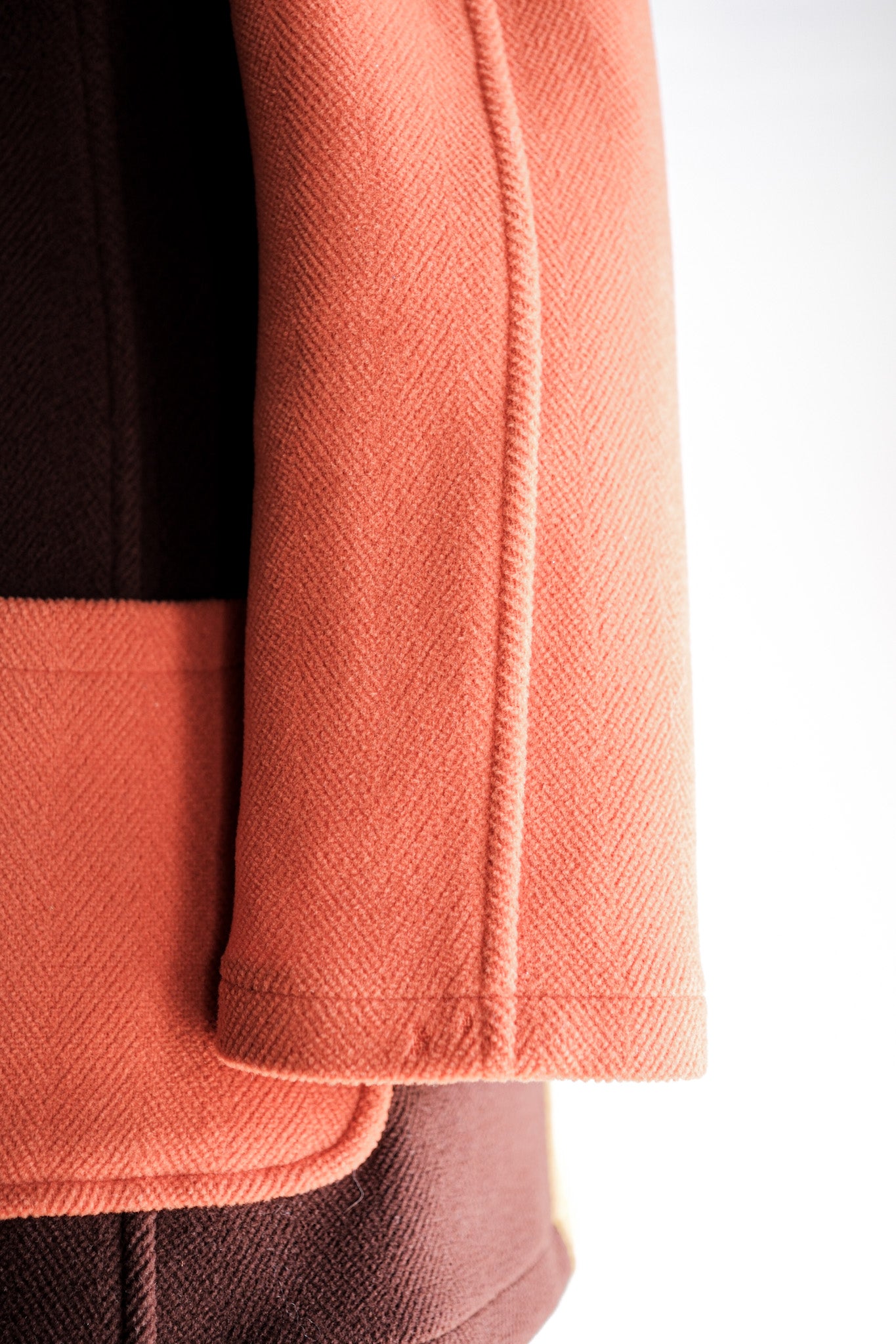［~90's］Old INVERTERE Crazy Pattern Wool Duffle Coat "Moorbrook"