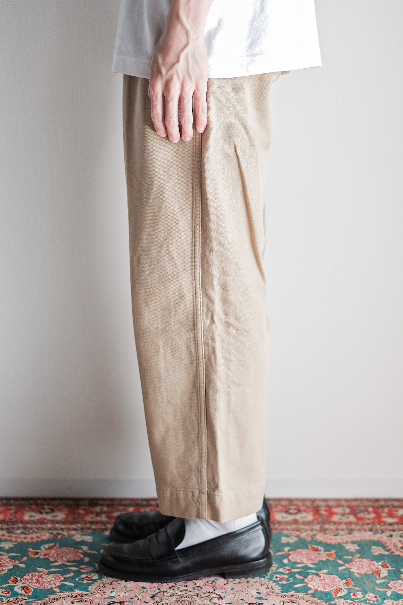 French Army M-1952 Cotton Twill Chino Trousers - Khaki