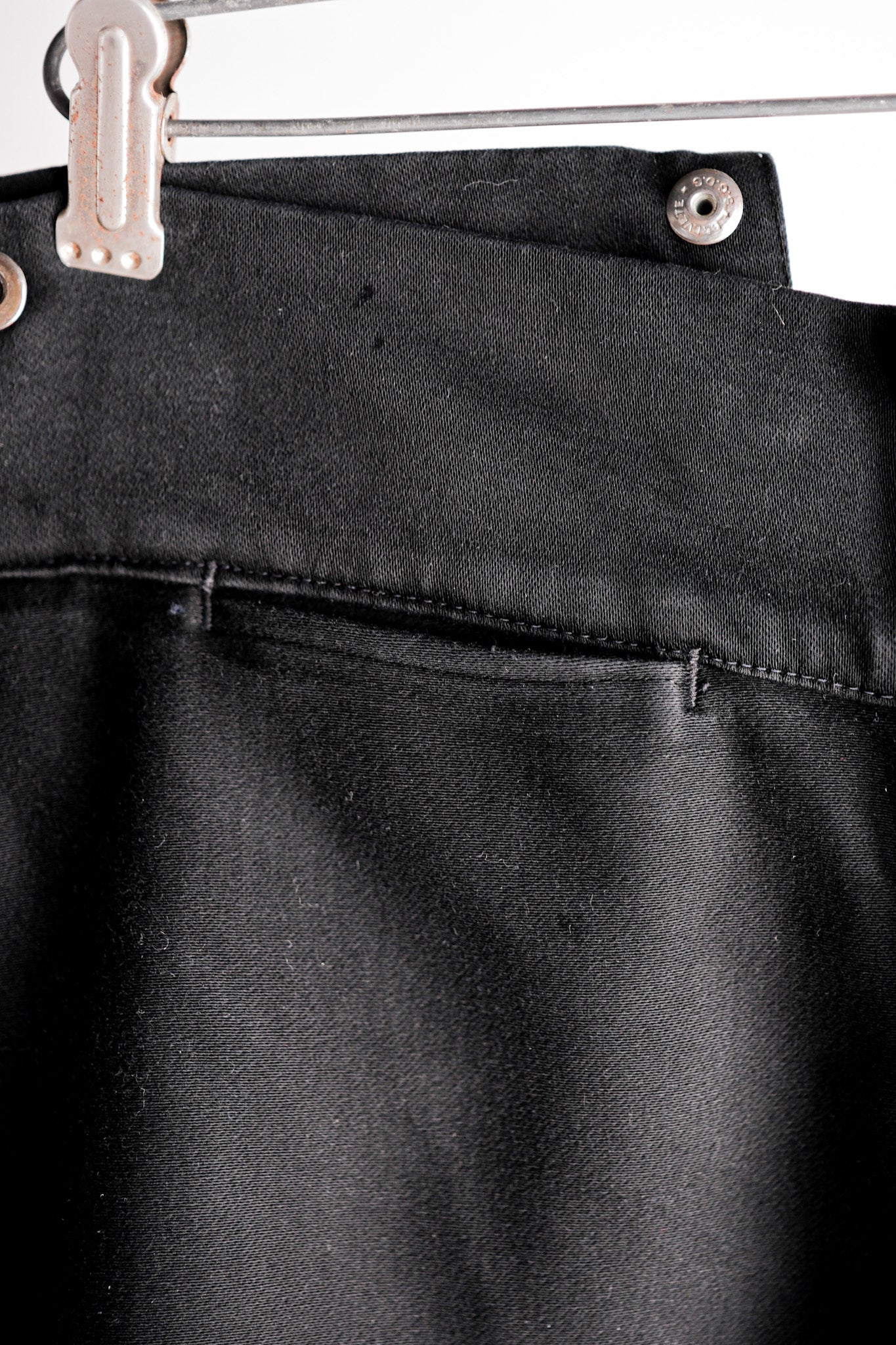 ［~50's］French Vintage Black Moleskin Work Pants "Adolphe Lafont"