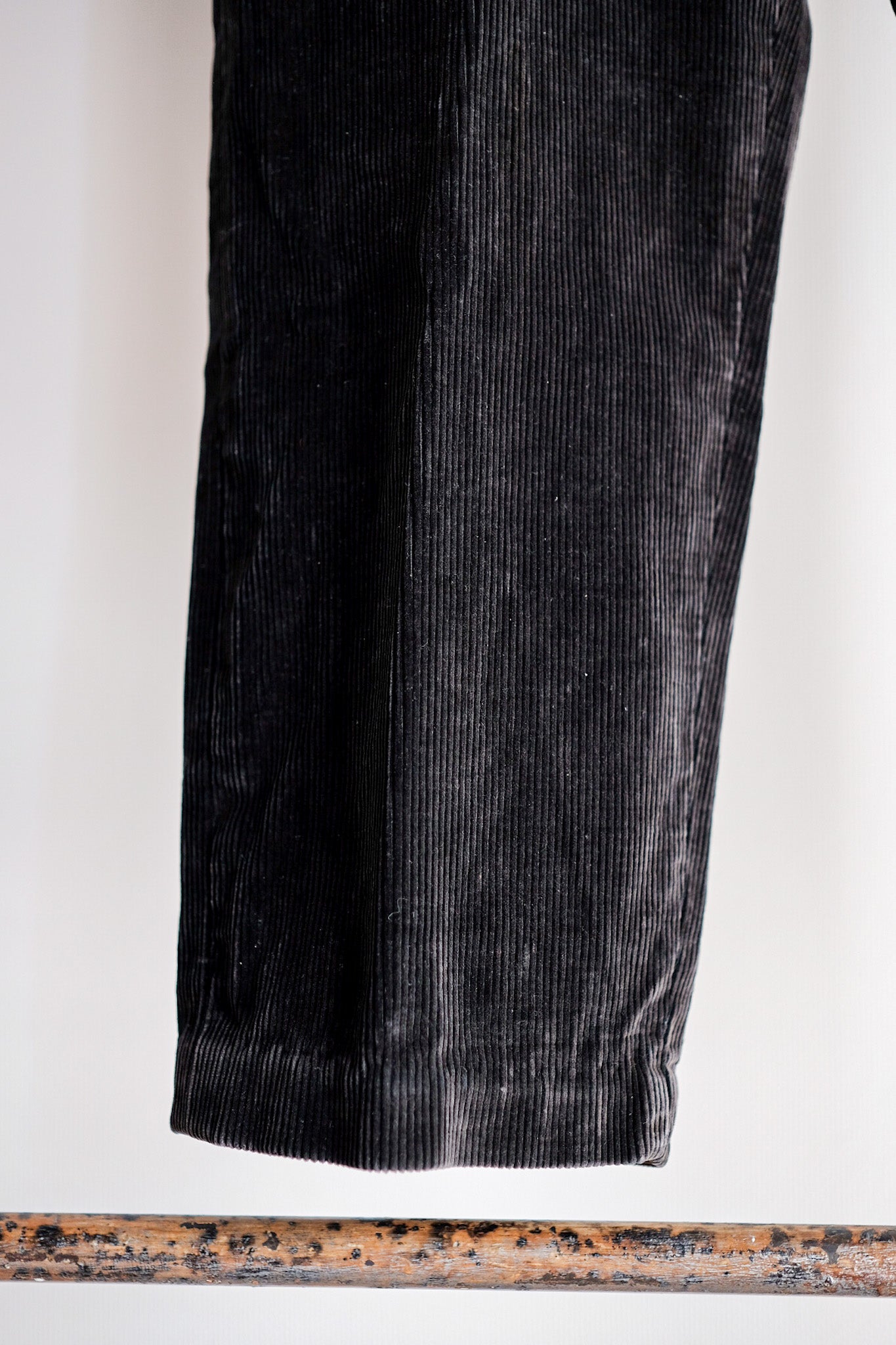 【〜40年代】法國復古深棕色燈芯絨工作褲